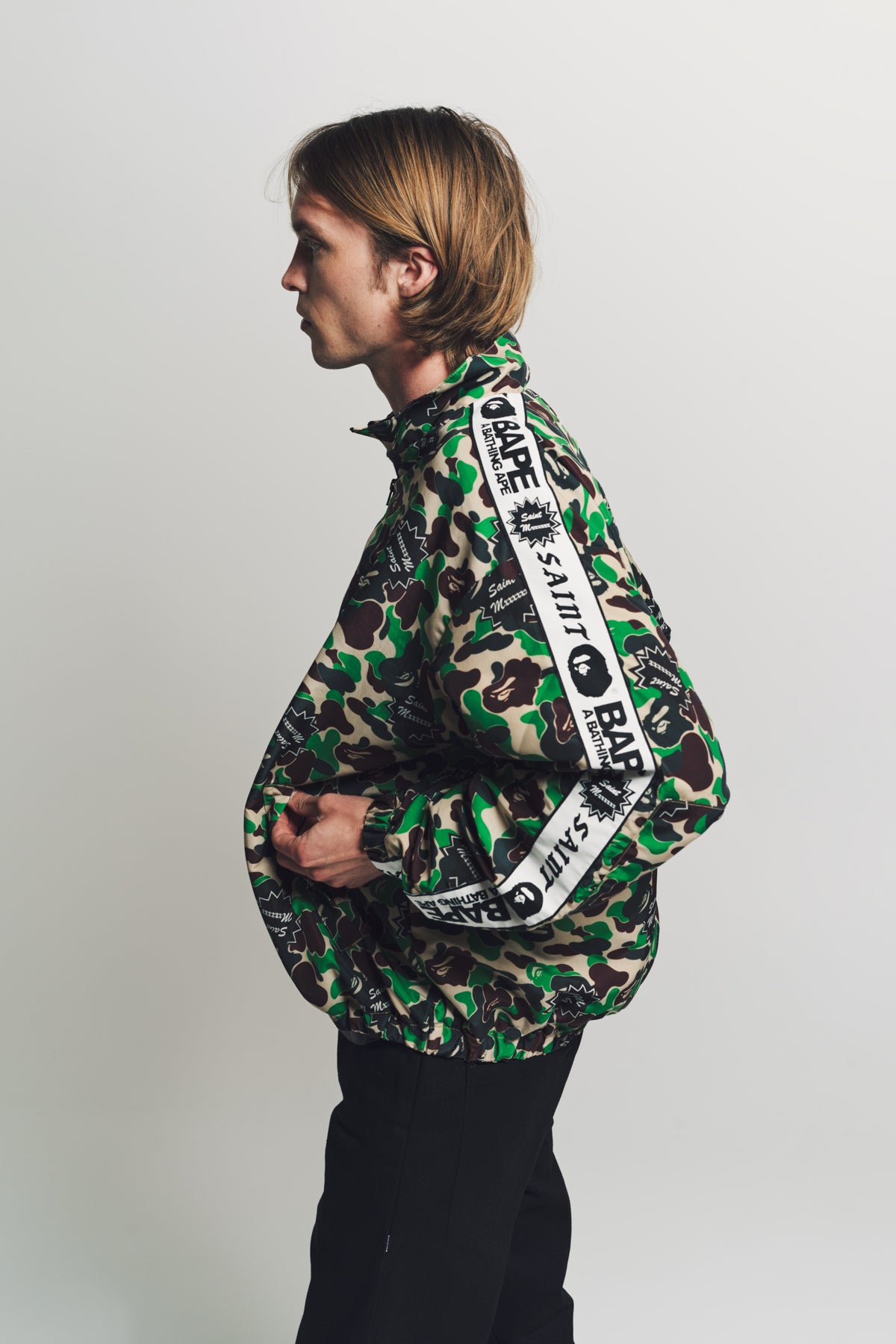 SAINT MICHAEL | ST APE TRACK JACKET - MAXFIELD LA