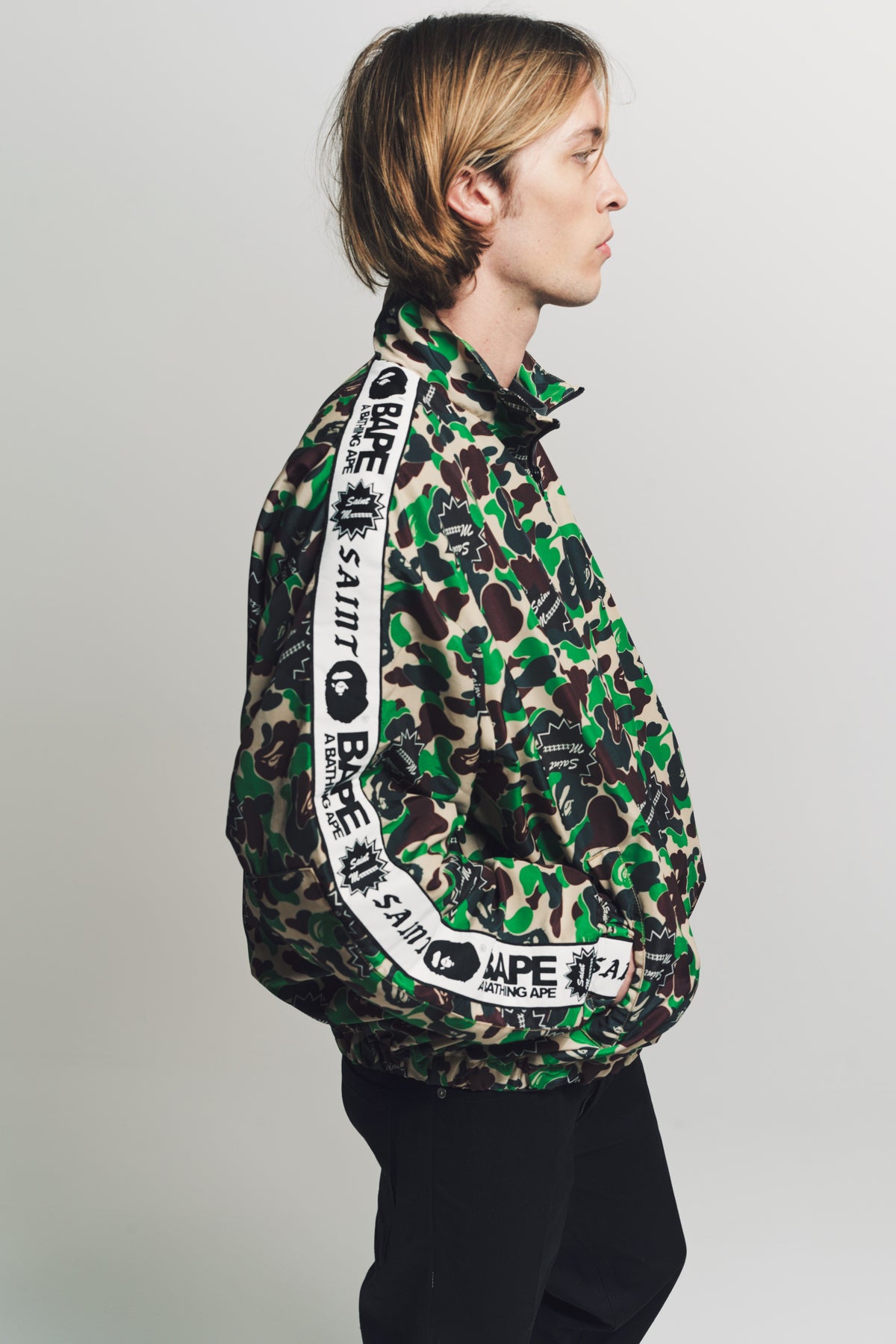 SAINT MICHAEL | ST APE TRACK JACKET - MAXFIELD LA