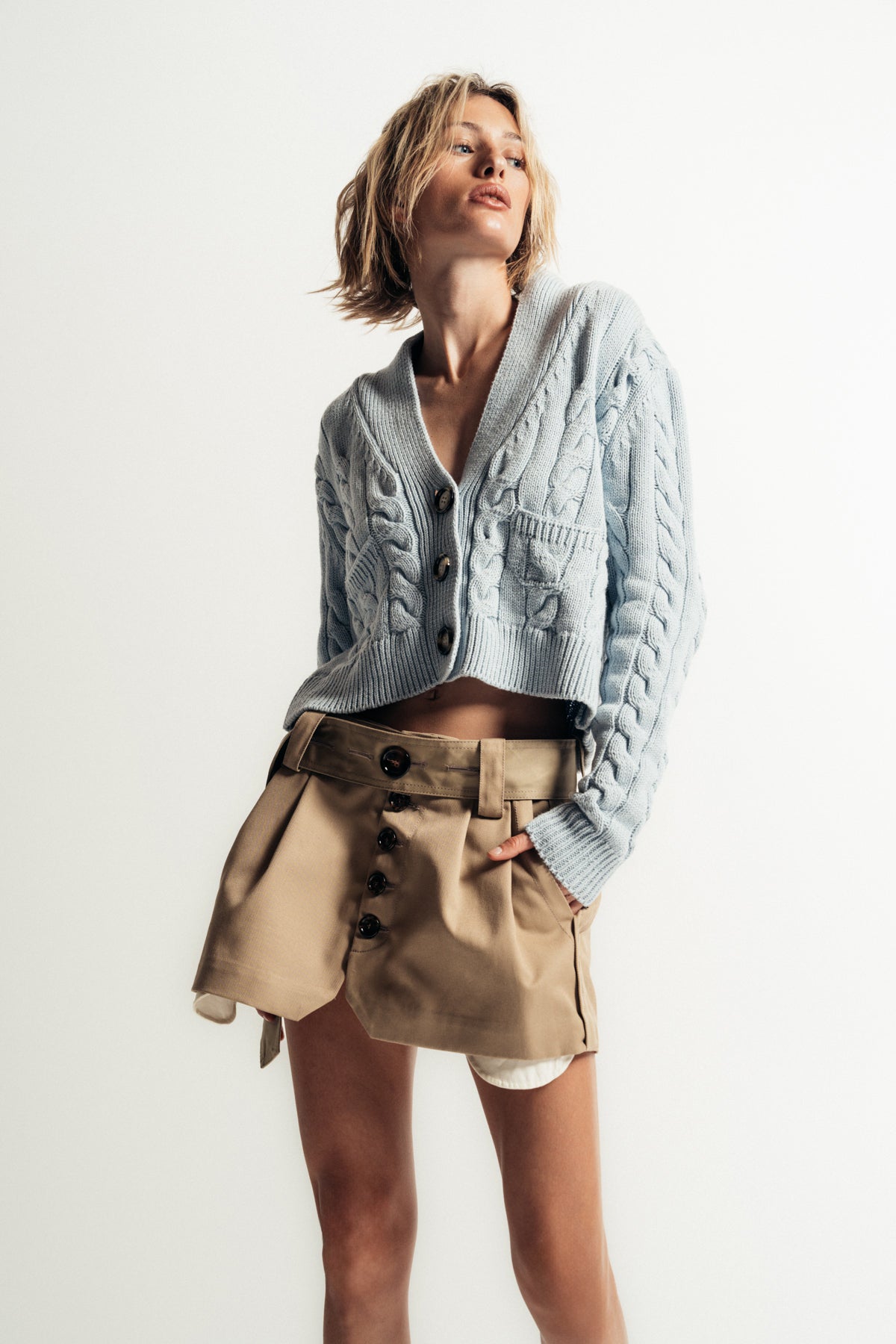 MERYLL ROGGE | SHRUNKEN CARDIGAN - MAXFIELD LA