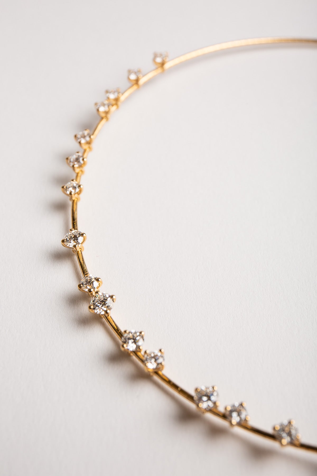 MATTIA CIELO | YELLOW GOLD DIAMOND NECKLACE