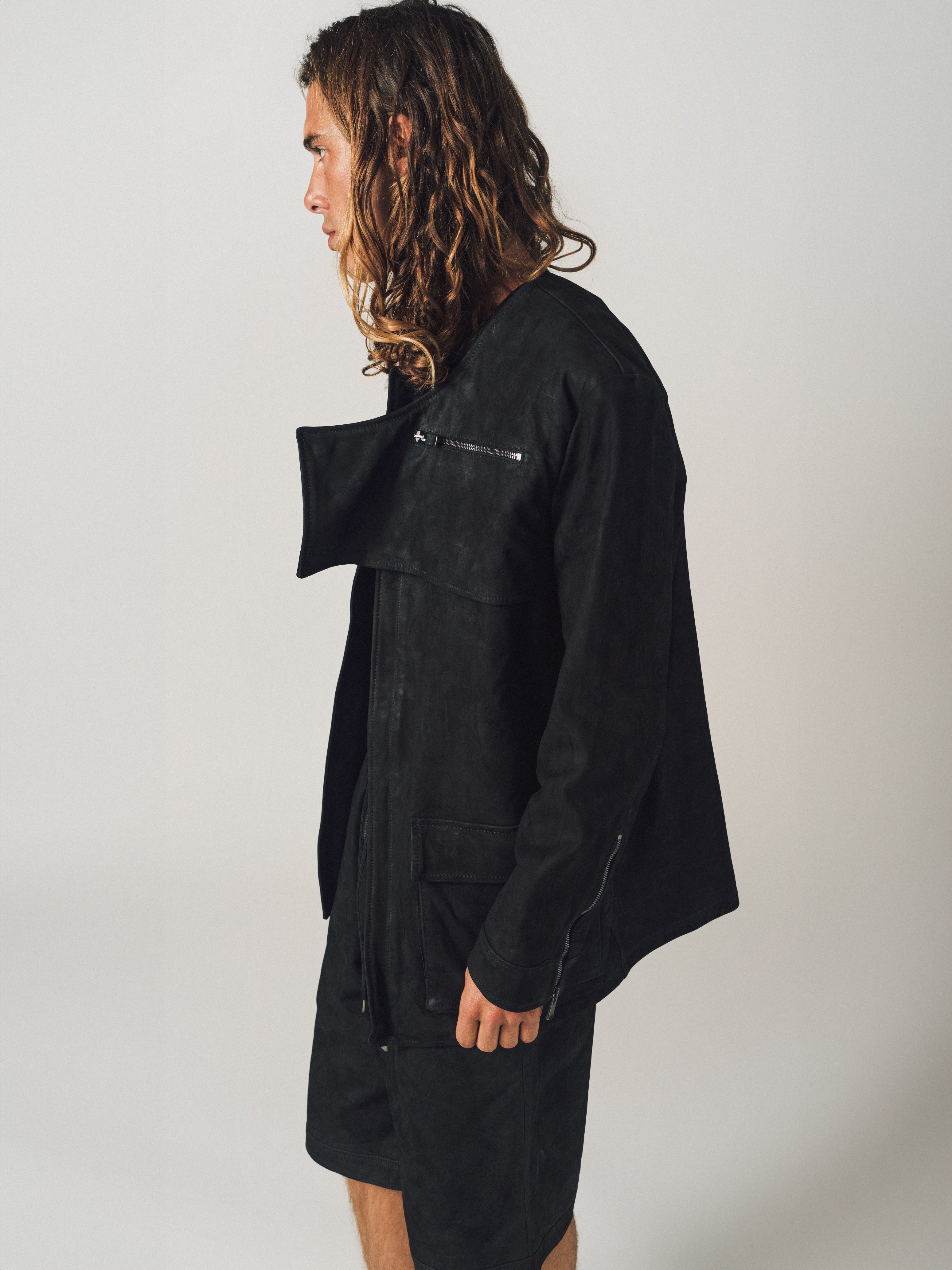 GUIDI | VINTAGE HORSE LEATHER DOUBLE POCKET JACKET - MAXFIELD LA