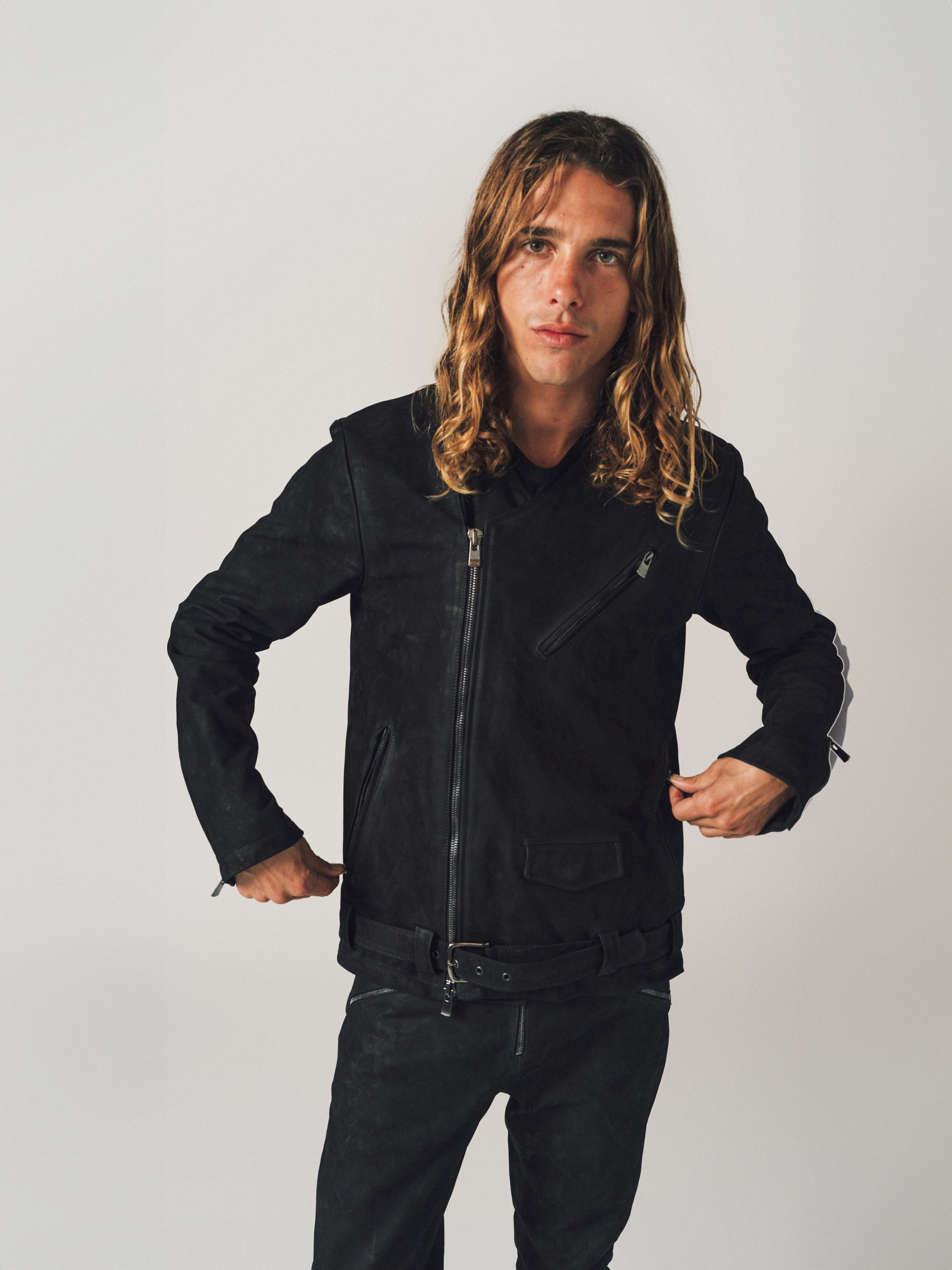GUIDI | VINTAGE HORSE LEATHER BIKER JACKET - MAXFIELD LA