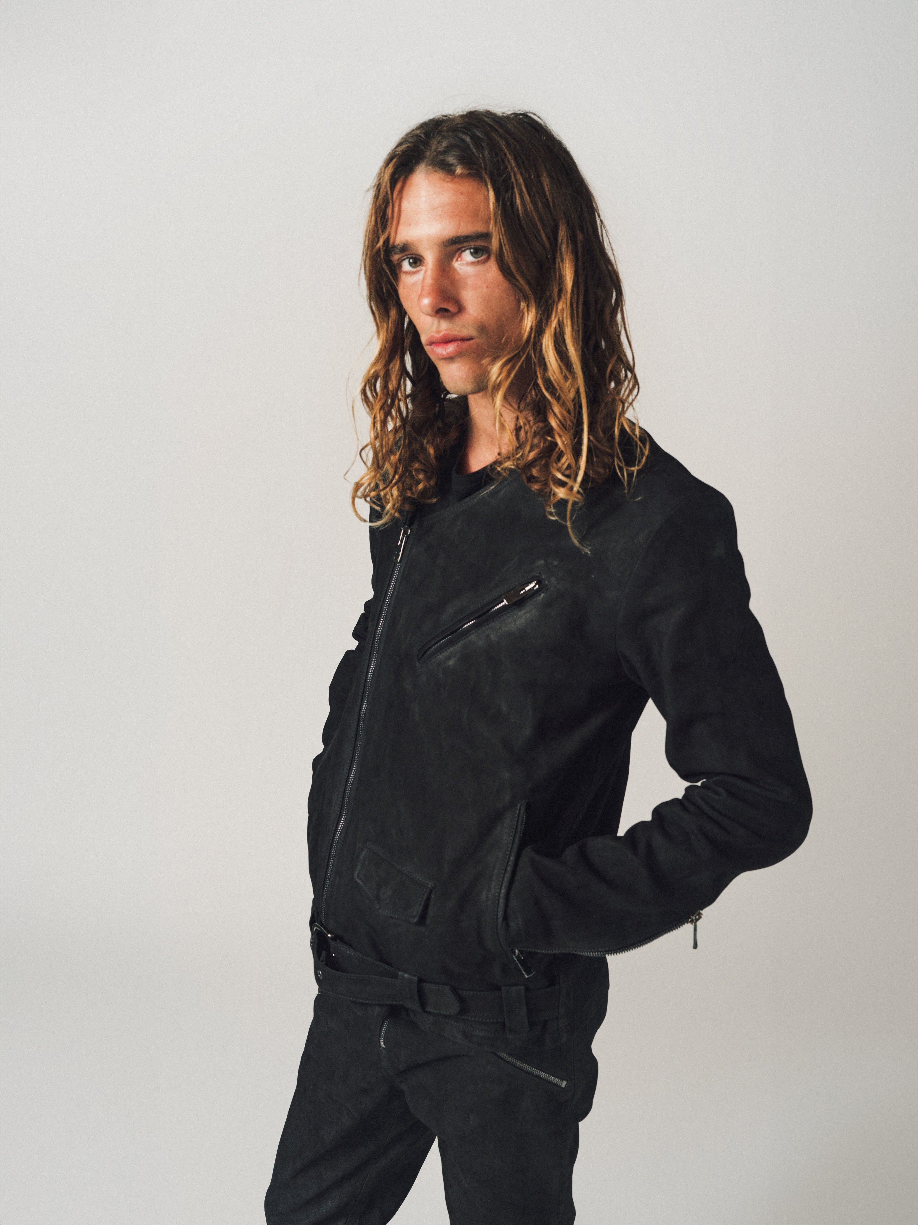 GUIDI | VINTAGE HORSE LEATHER BIKER JACKET - MAXFIELD LA