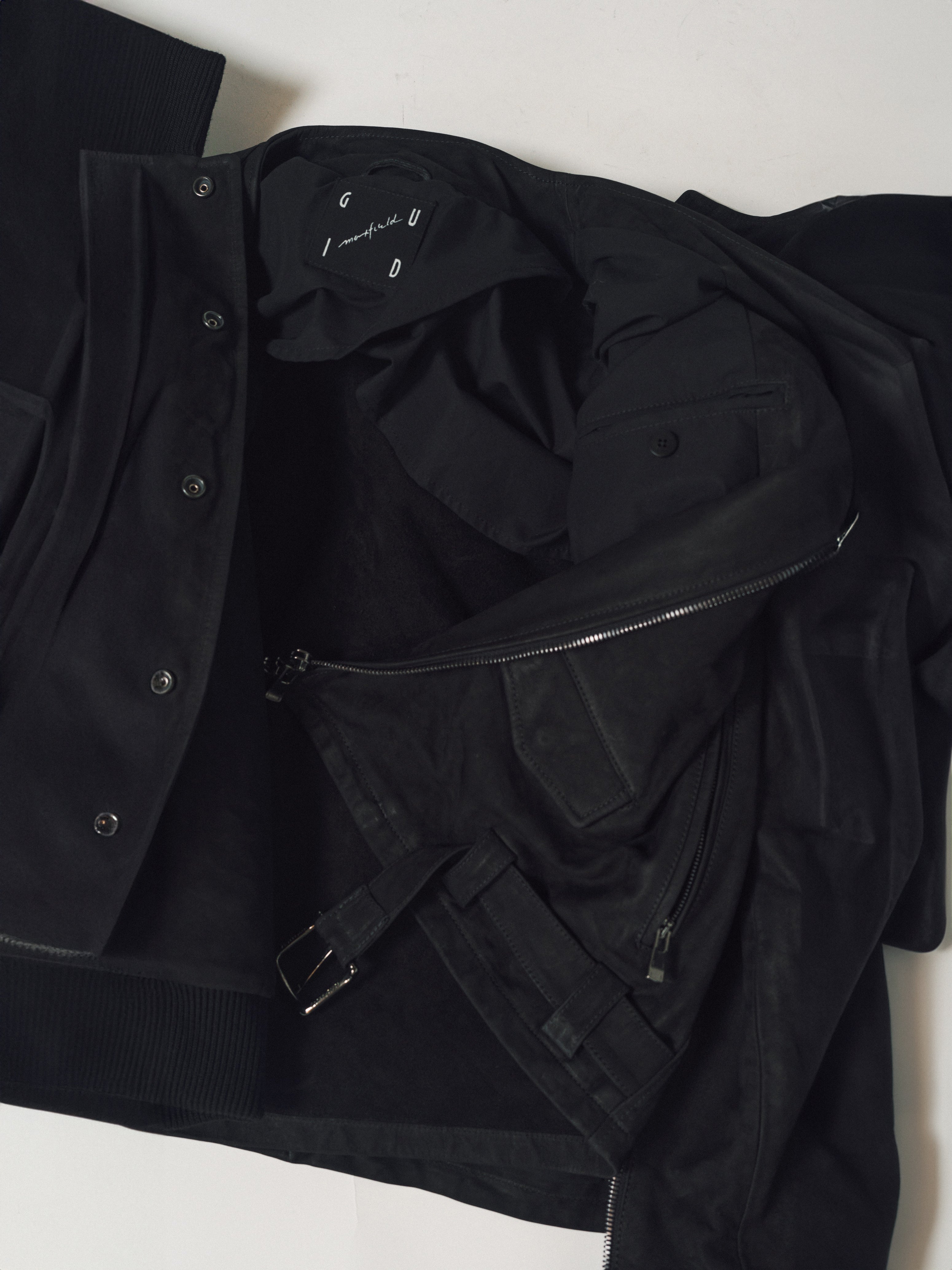 GUIDI | VINTAGE HORSE LEATHER BIKER JACKET - MAXFIELD LA