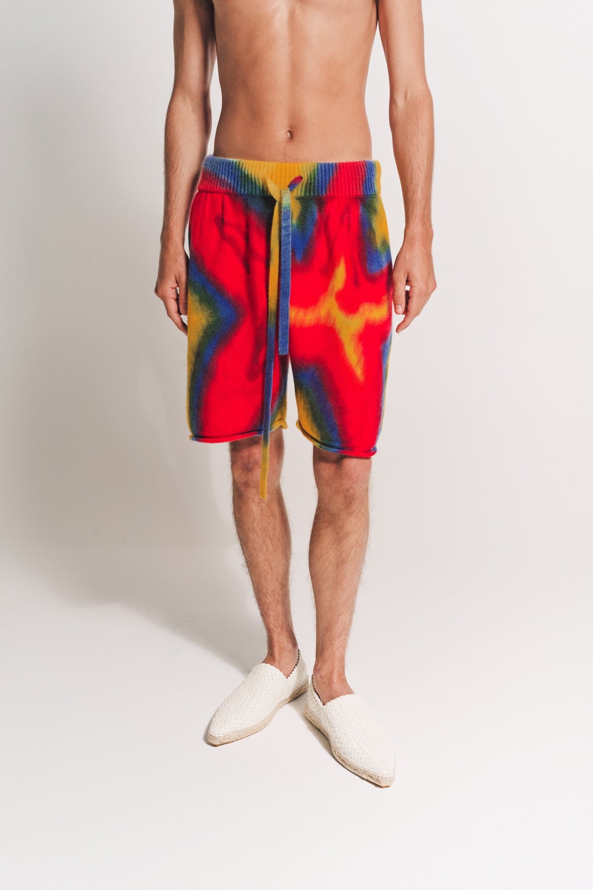 THE ELDER STATESMAN | PAINTED FLORAL SHORTS - MAXFIELD LA
