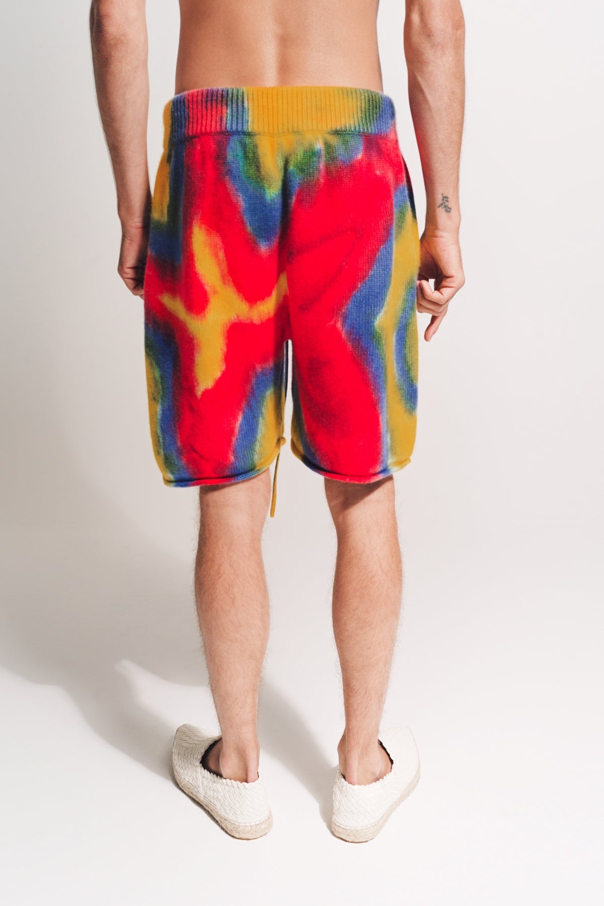 THE ELDER STATESMAN | PAINTED FLORAL SHORTS - MAXFIELD LA
