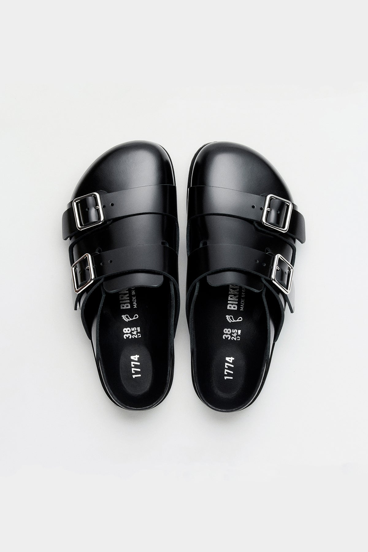 BIRKENSTOCK | MENS 222 WEST SHINY LEATHER SANDALS