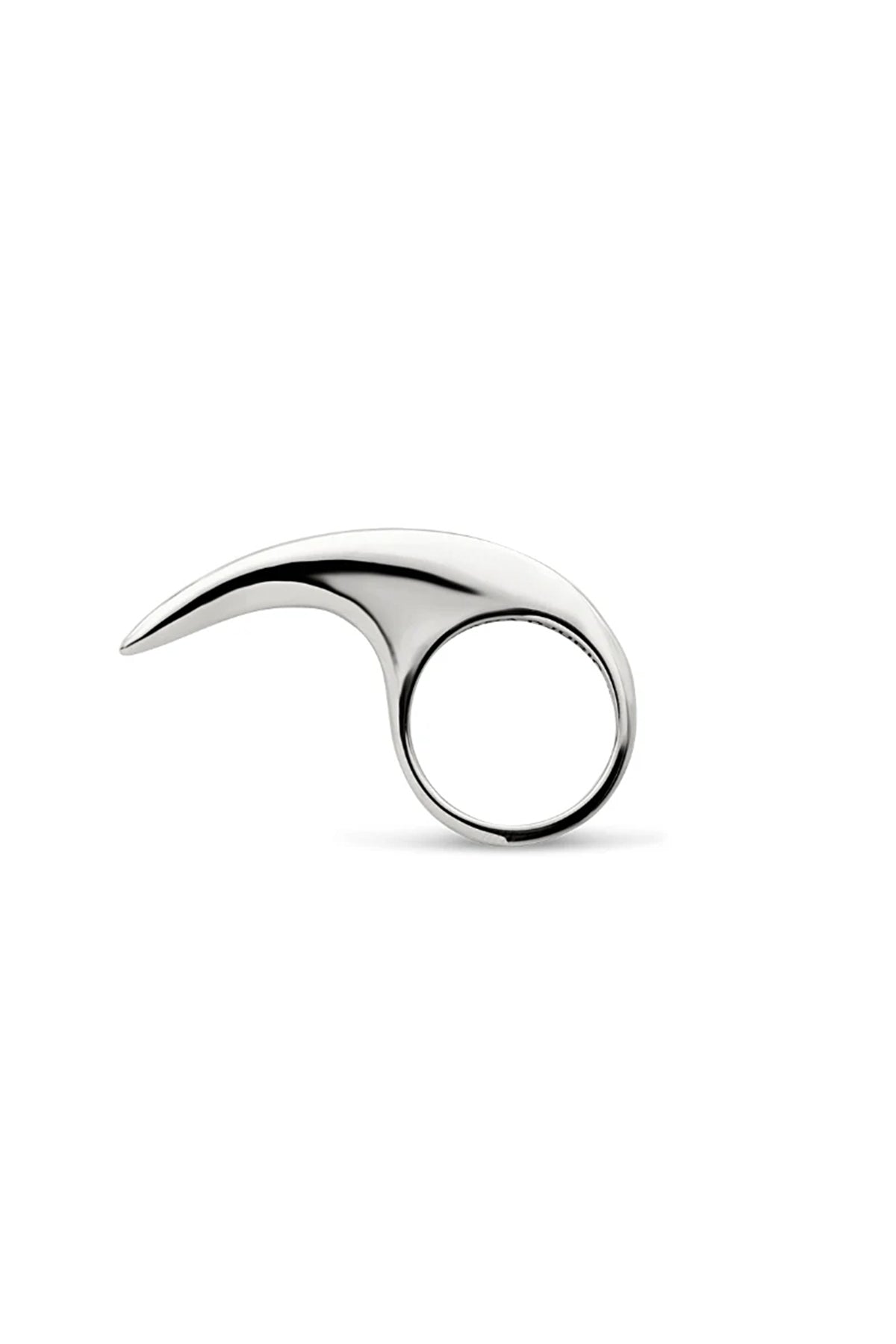 JOVANA DJURIC | MEDIUM SILVER SLICE RING - MAXFIELD LA
