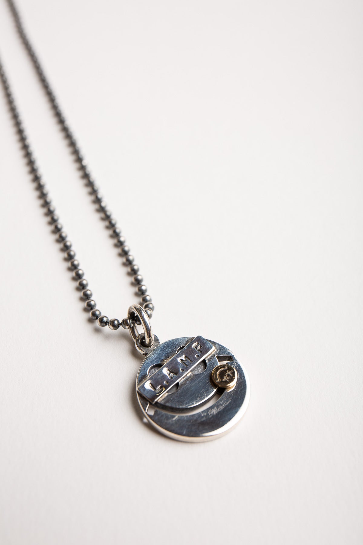 BLIND MAN TOGS | 18K YELLOW GOLD & SILVER TIFFANY&CO L.A.M.F. NECKLACE