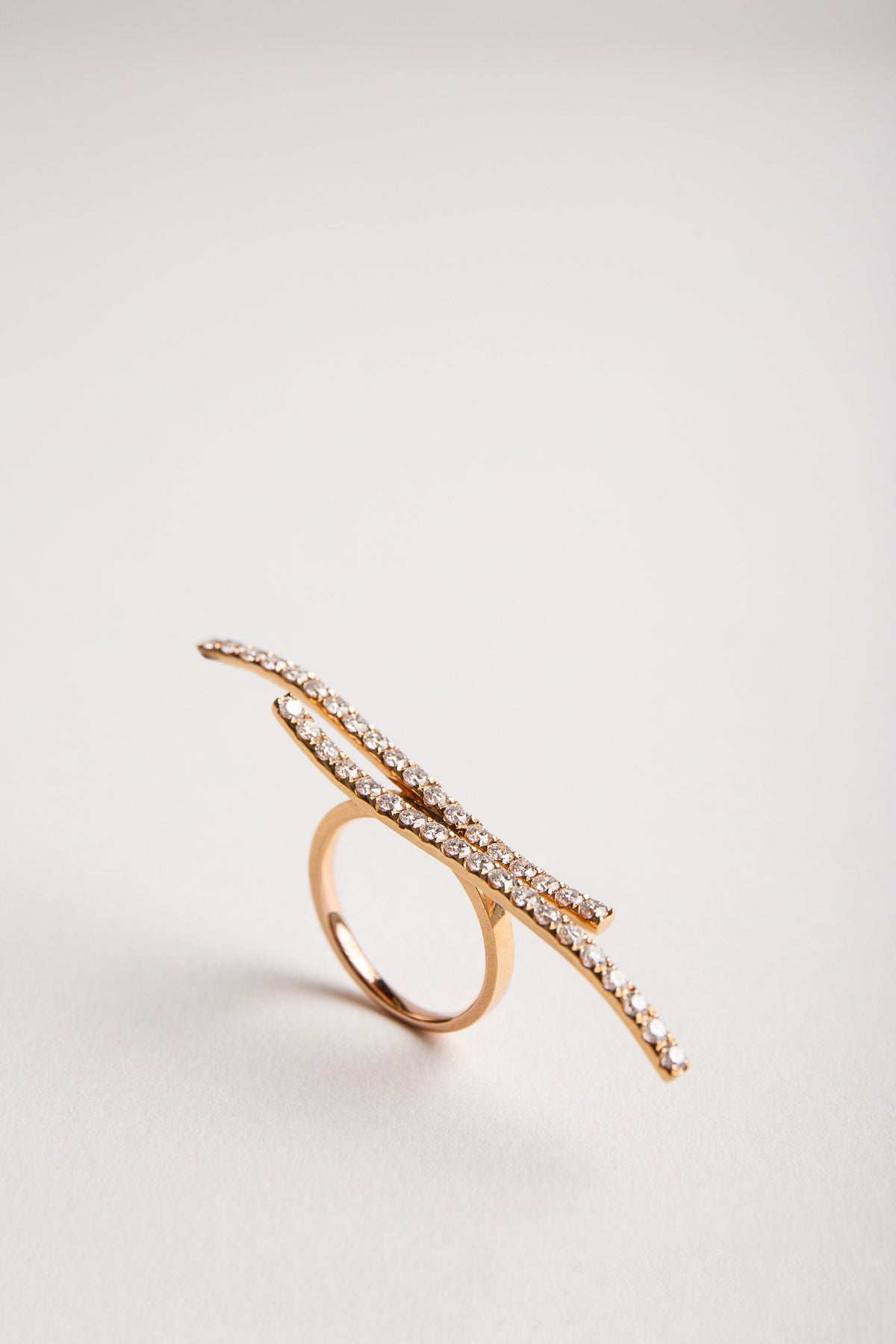 STEFERE | 18K ROSE GOLD 1.5 DIAMOND RING - MAXFIELD LA