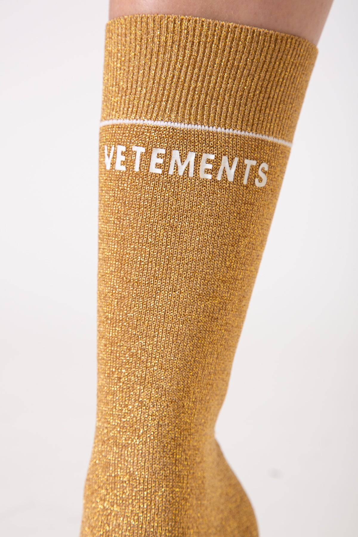 VETEMENTS | LUREX SOCK BOOTS - MAXFIELD LA