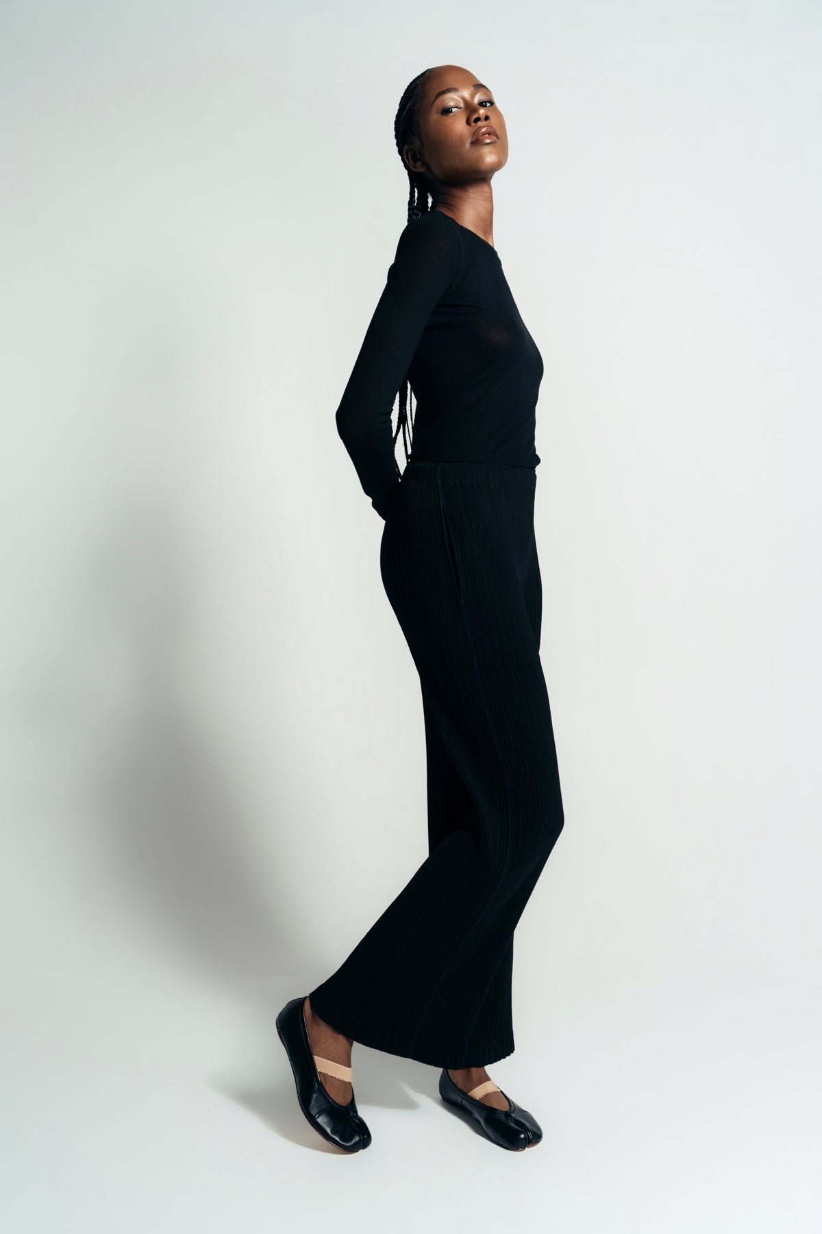 ISSEY MIYAKE | HATCHING PLEAT PANTS