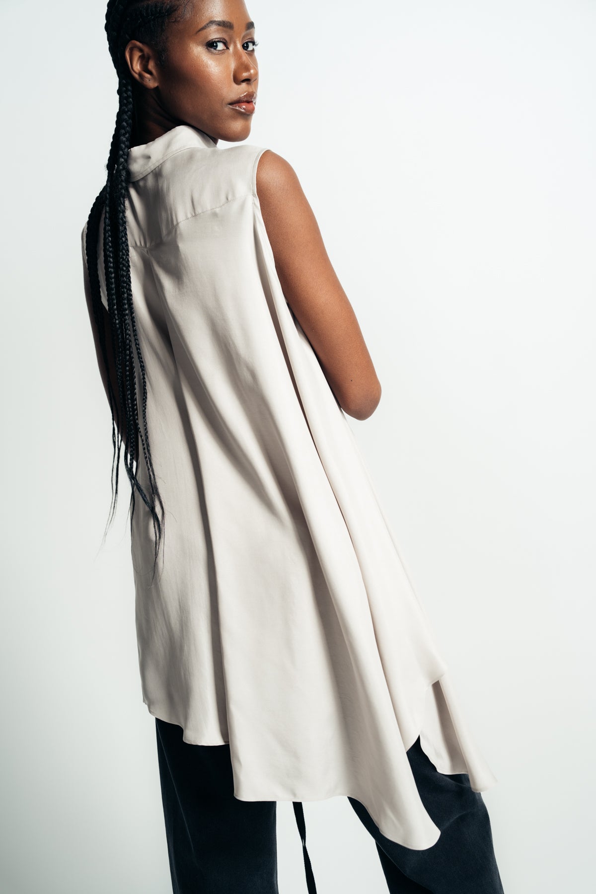 ANN DEMEULEMEESTER | IONA ASYMMETRICAL OVERSIZED SHIRT