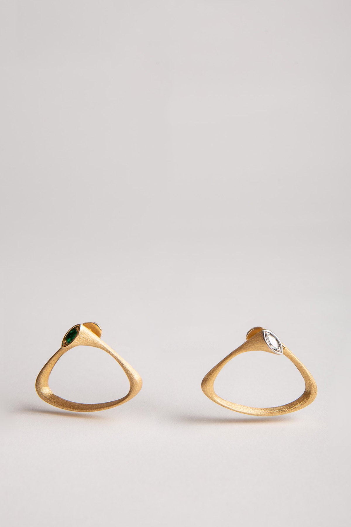 MIKE JOSEPH | DIAMOND/EMERALD EARRINGS - MAXFIELD LA