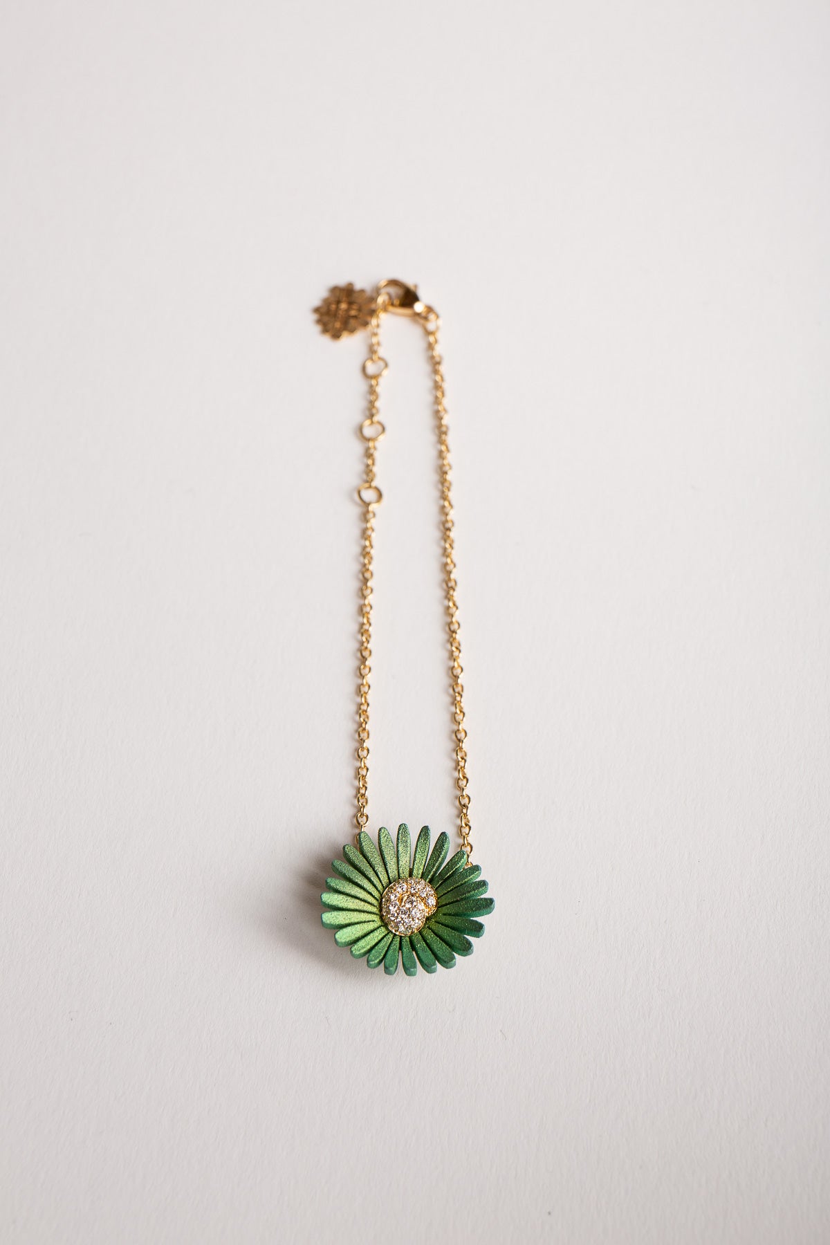 MIKE JOSEPH | 7" GREEN TITANIUM FLOWER BRACELET - MAXFIELD LA