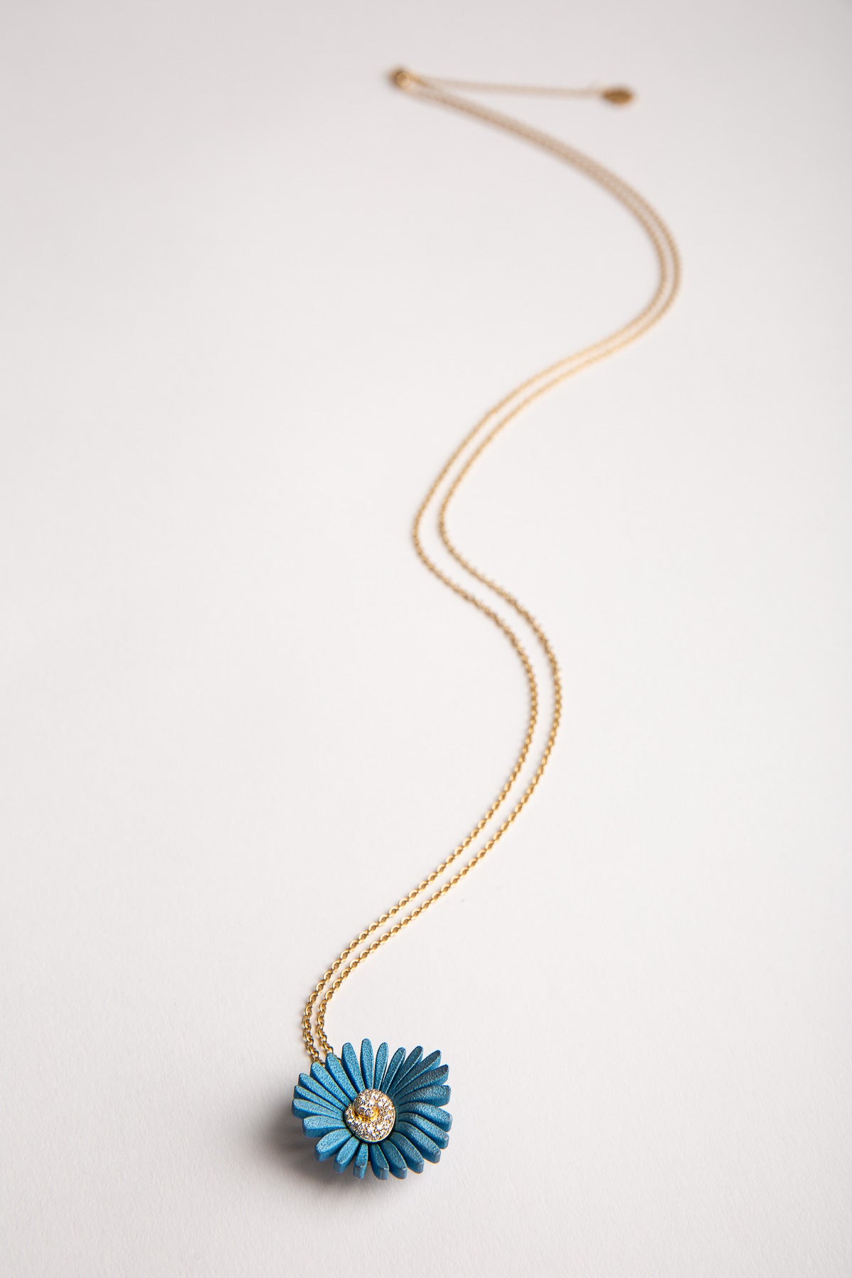 MIKE JOSEPH | BLUE TITANIUM FLOWER NECKLACE