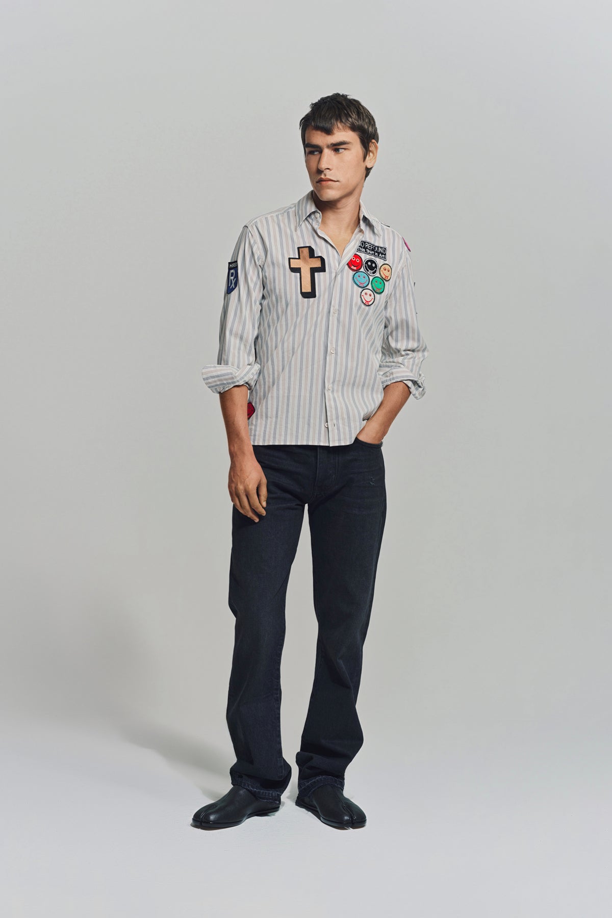 BEVERLY HILLS RECYCLER | DAMIEN HIRST LONG SLEEVE SPOT SHIRT 1