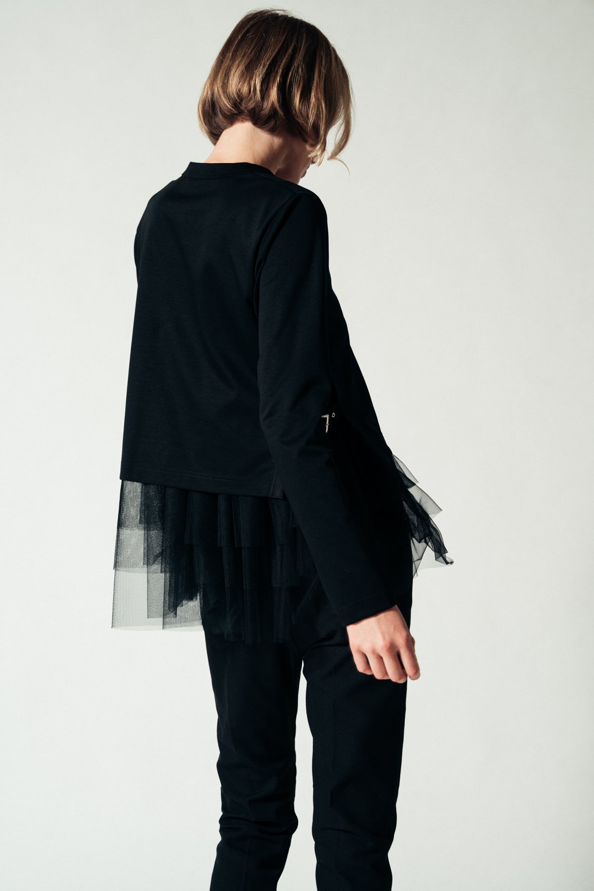 NOIR KEI NINOMIYA | PONTE LONG SLEEVE TOP - MAXFIELD LA