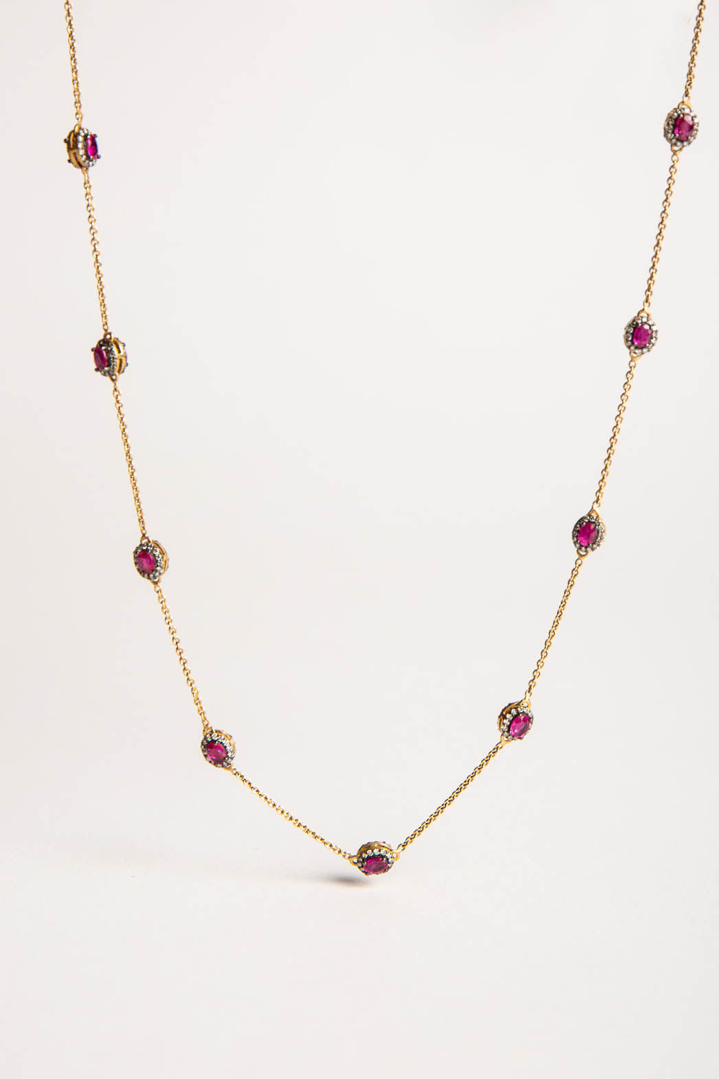 AMRAPALI LONDON | 18K YELLOW GOLD MINI RAJ RUBY NECKLACE - MAXFIELD LA
