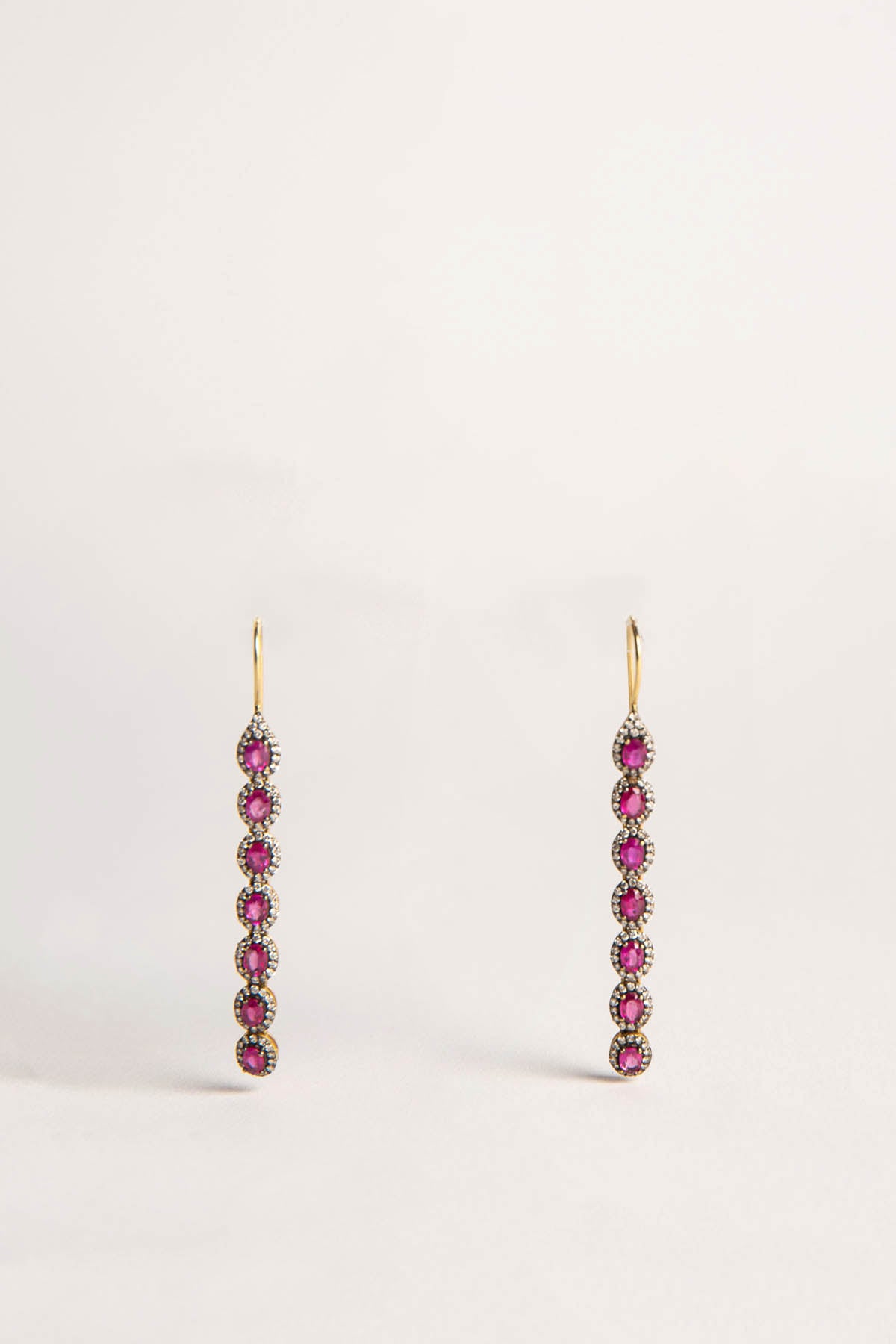 AMRAPALI LONDON | 18K YELLOW GOLD MINI RAJ RUBY DIAMOND EARRINGS