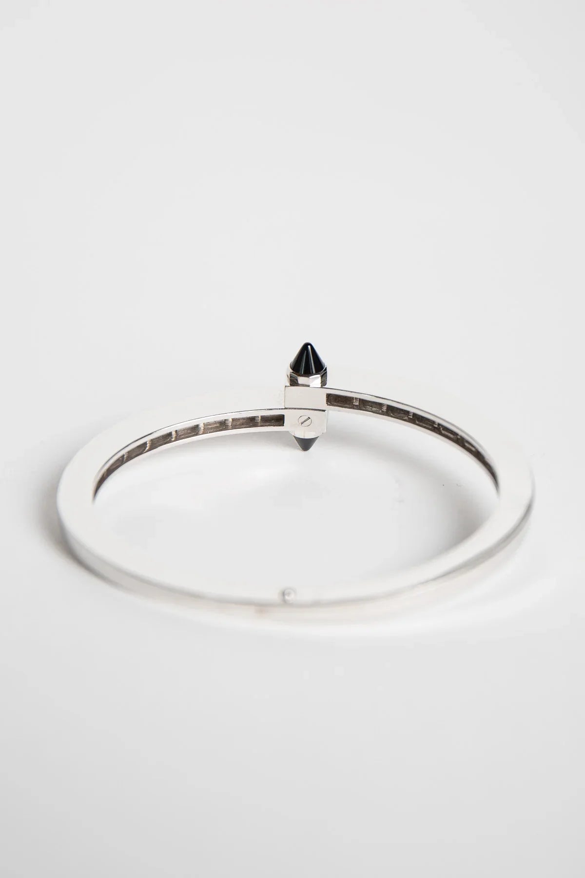 CARTIER | 1990'S WHITE GOLD, DIAMOND, ONYX BRACLET