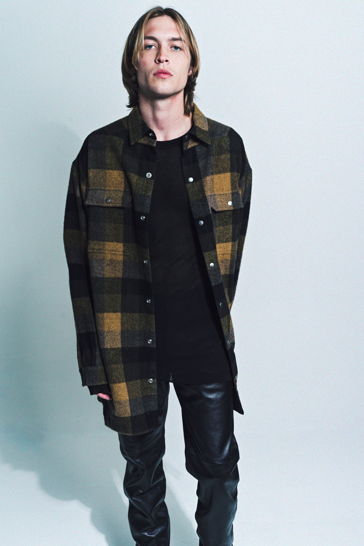 【極美品】RICK OWENS Oversized Outershirts RICK OWENS | OVERSIZED PLAID OUTERSHRT