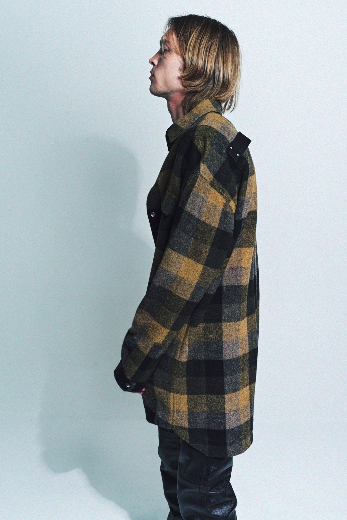 RICK OWENS | OVERSIZED PLAID OUTERSHRT - MAXFIELD LA