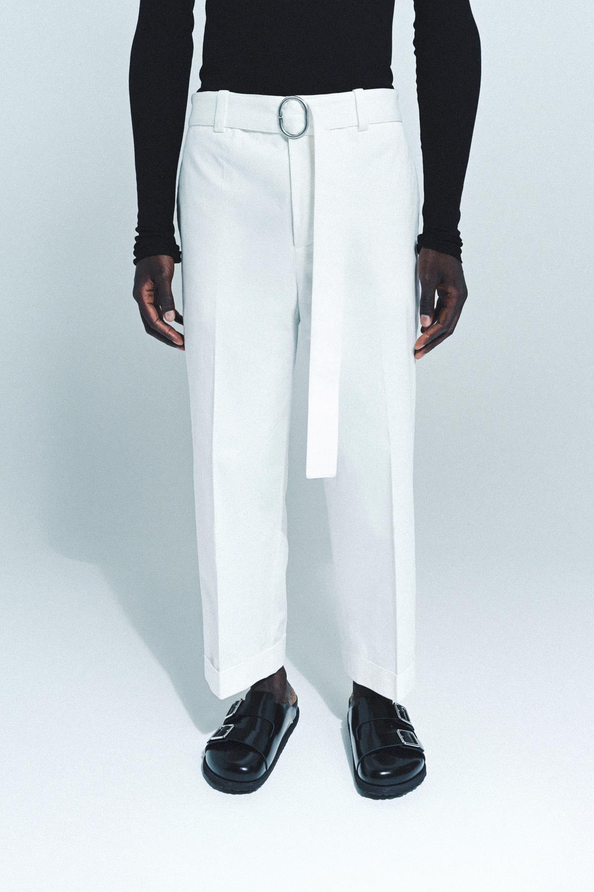 JIL SANDER | BELTED TROUSERS - MAXFIELD LA