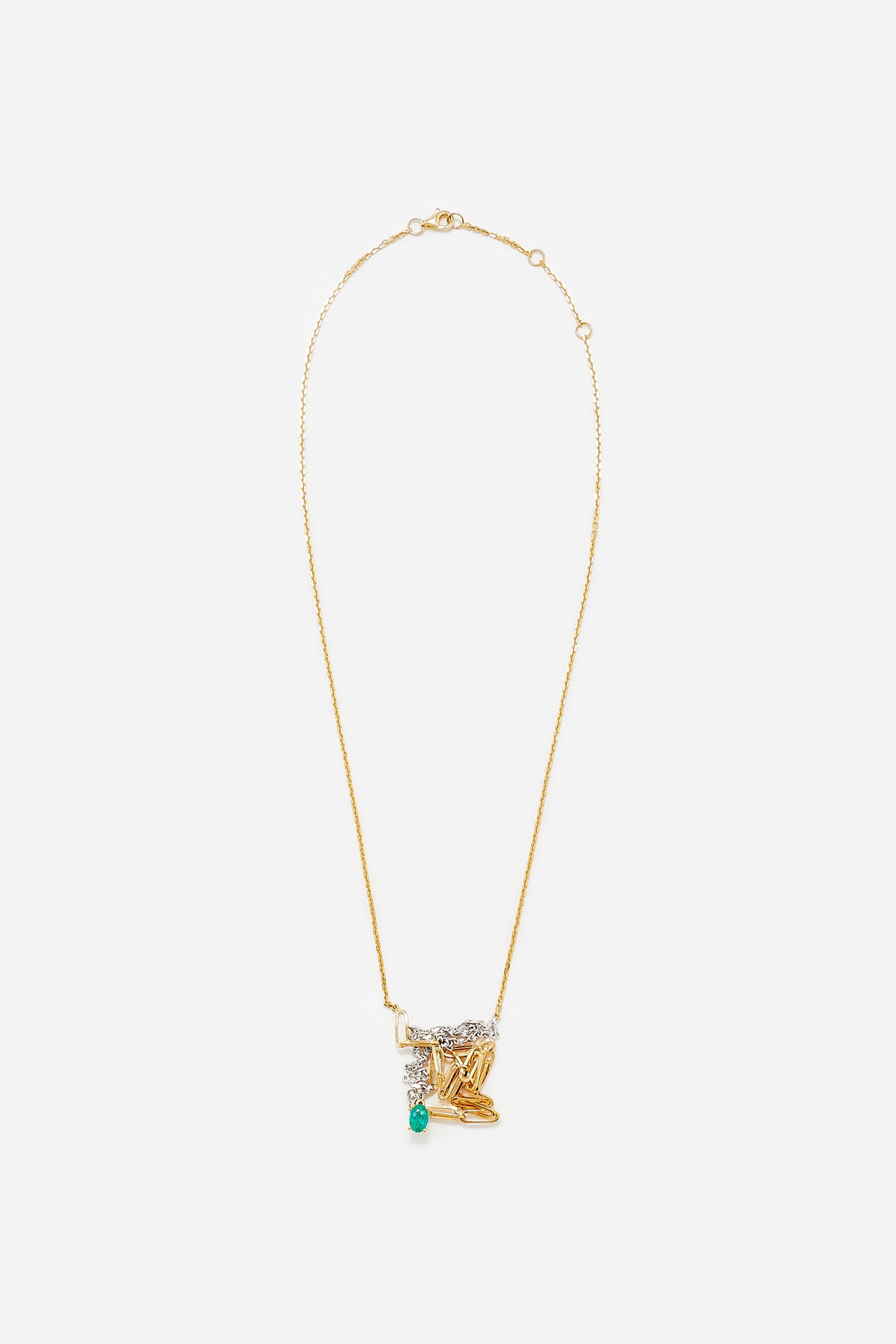 YVONNE LÉON | EMERALD SOLITAIRE NECKLACE - MAXFIELD LA