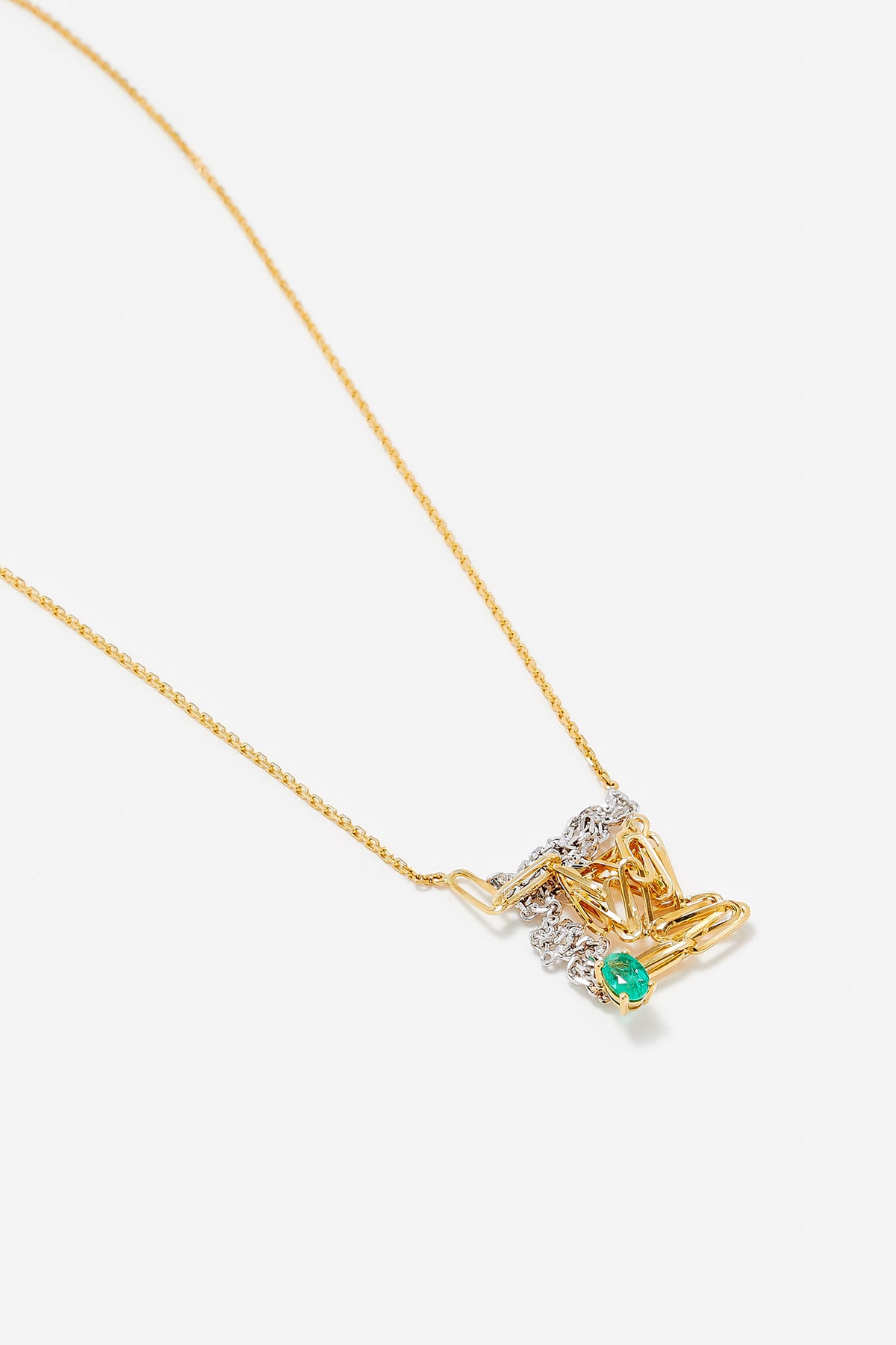 YVONNE LÉON | EMERALD SOLITAIRE NECKLACE - MAXFIELD LA