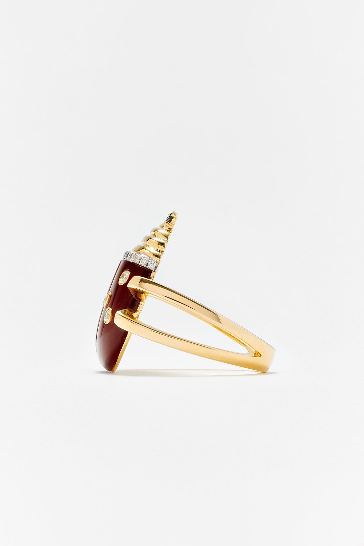 YVONNE LÉON | DIAMOND LADYBUG RING - MAXFIELD LA