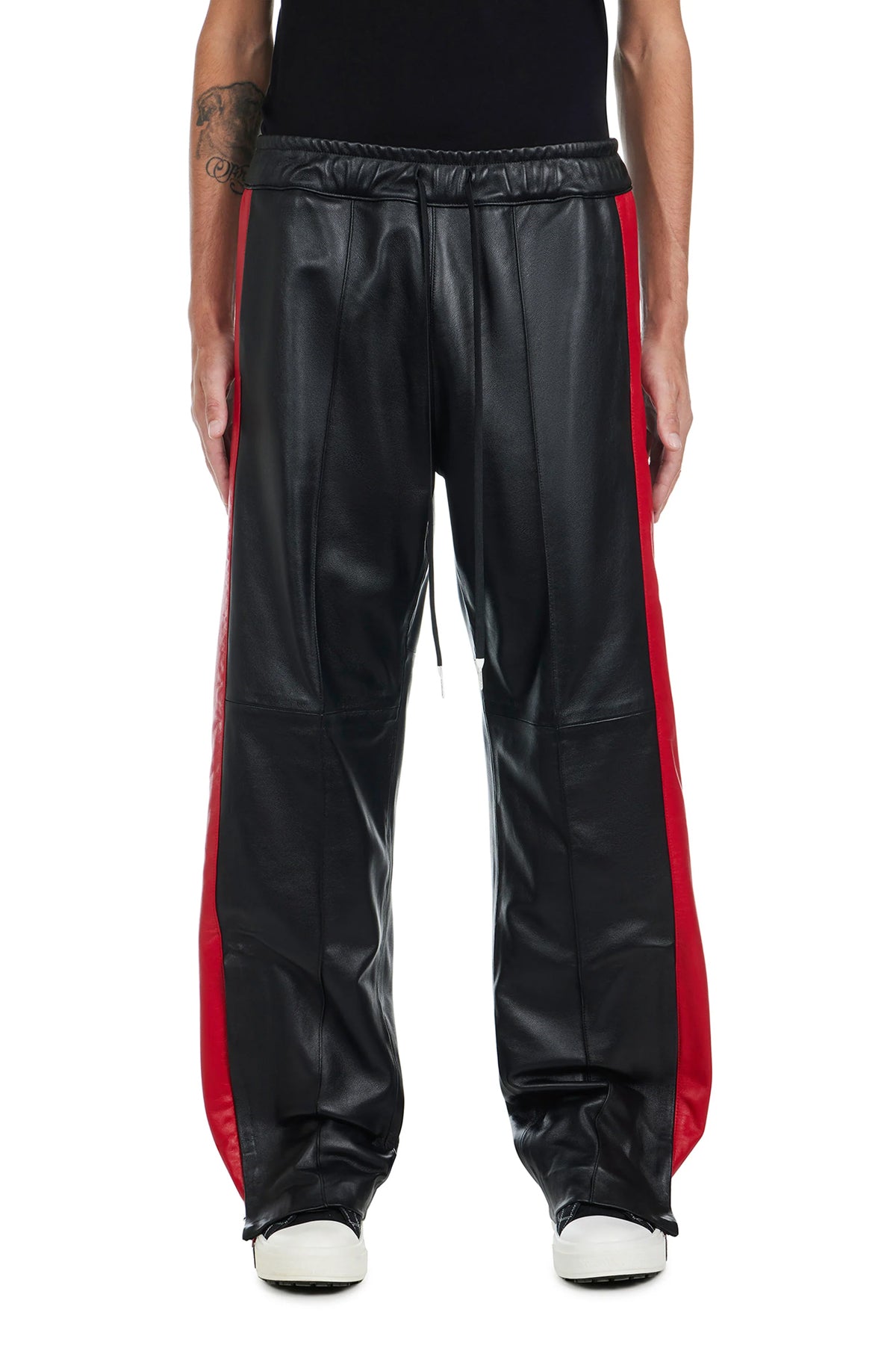 NAHMIAS | LEATHER TRACK PANTS