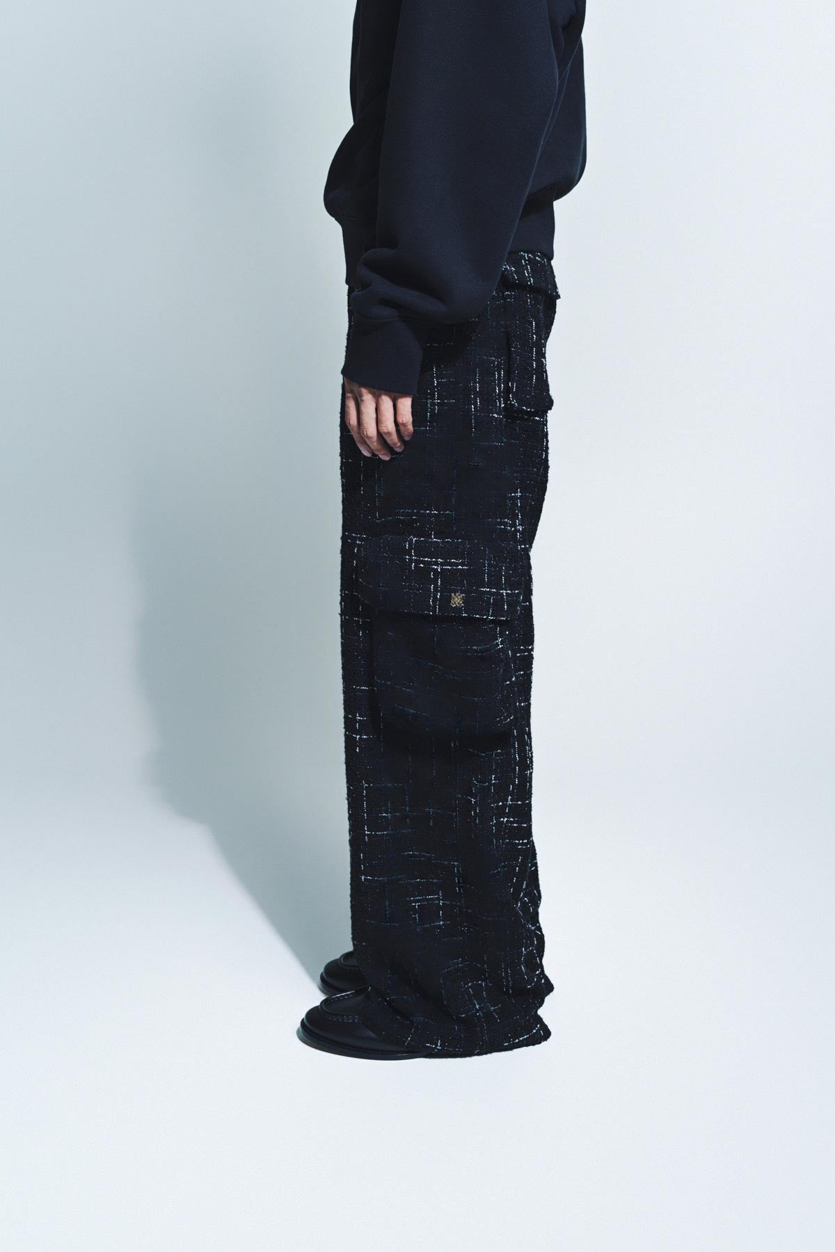 AMIRI | FLECK TWEED CARGO PANTS - MAXFIELD LA