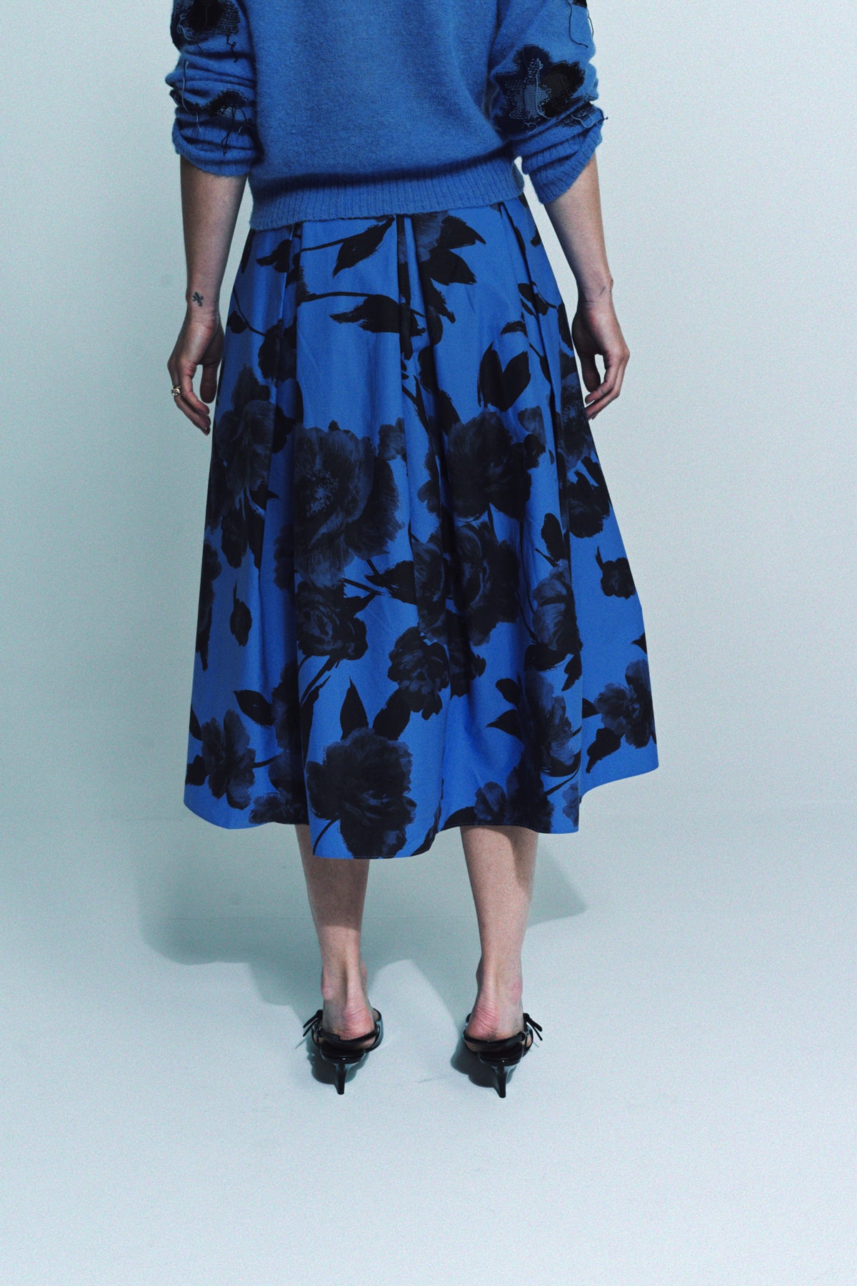 ERDEM | VOLUME HEM PLEAT DETAIL SKIRT - MAXFIELD LA