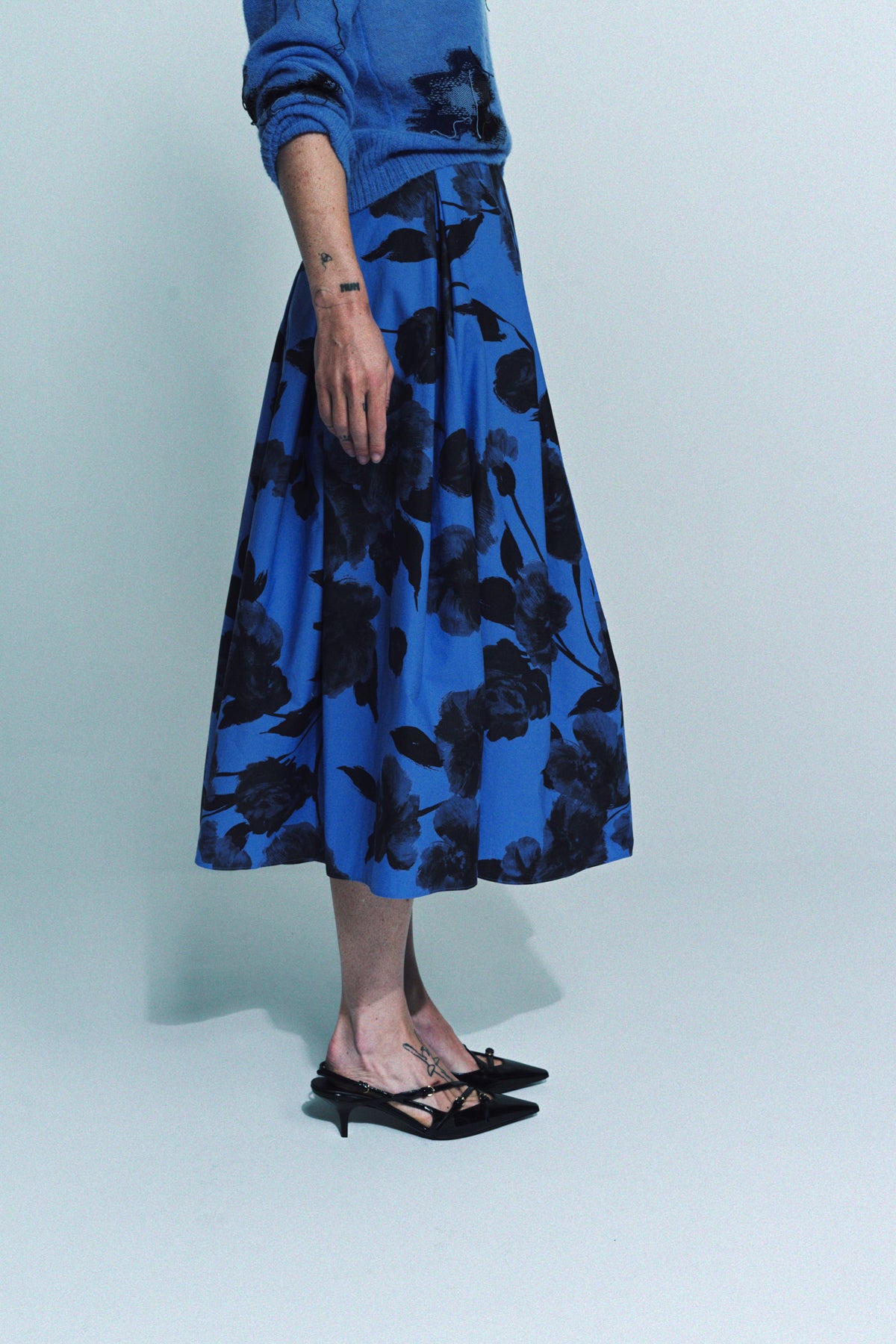ERDEM | VOLUME HEM PLEAT DETAIL SKIRT - MAXFIELD LA