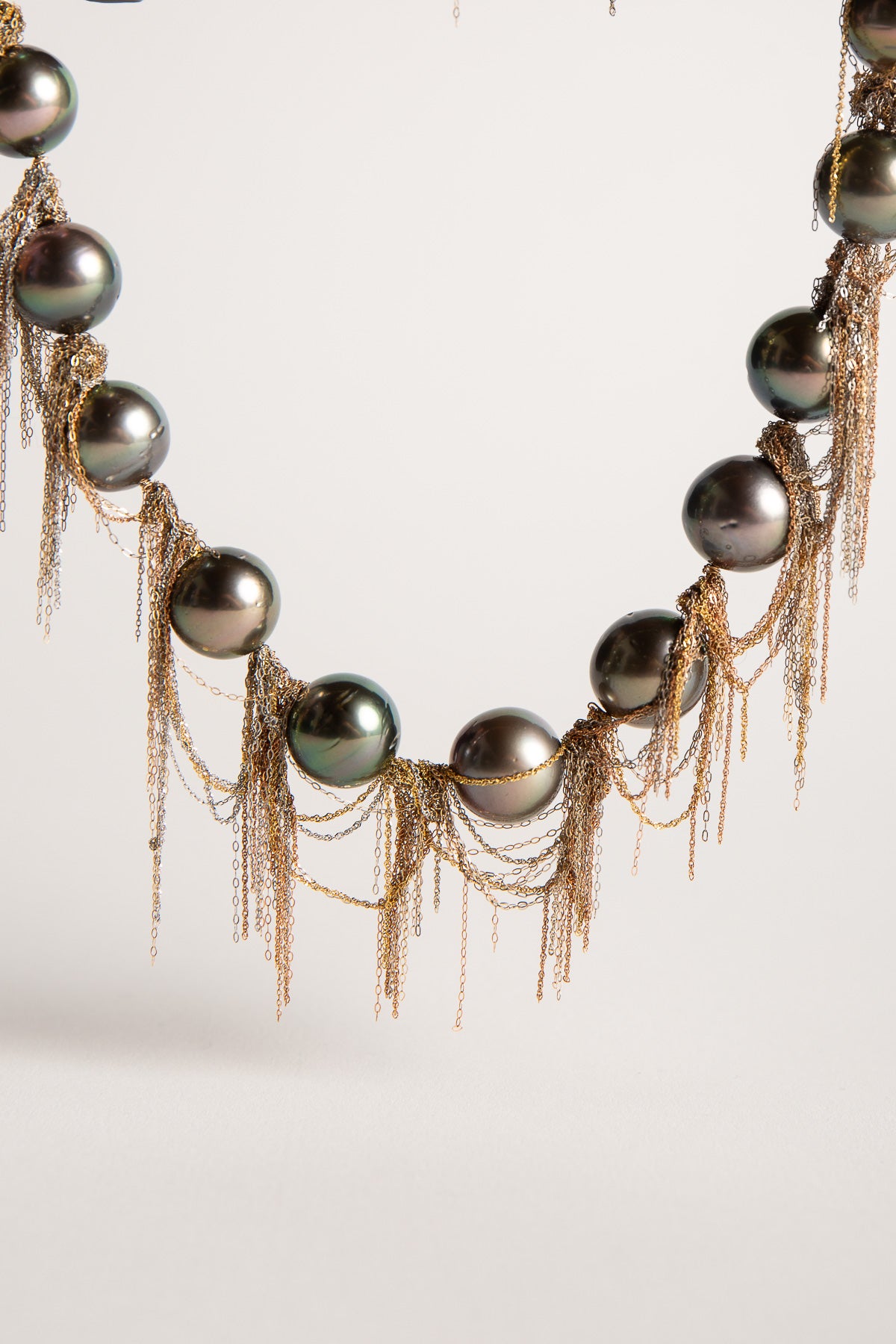 MARTIN BERNSTEIN | GOLD PEARL NECKLACE