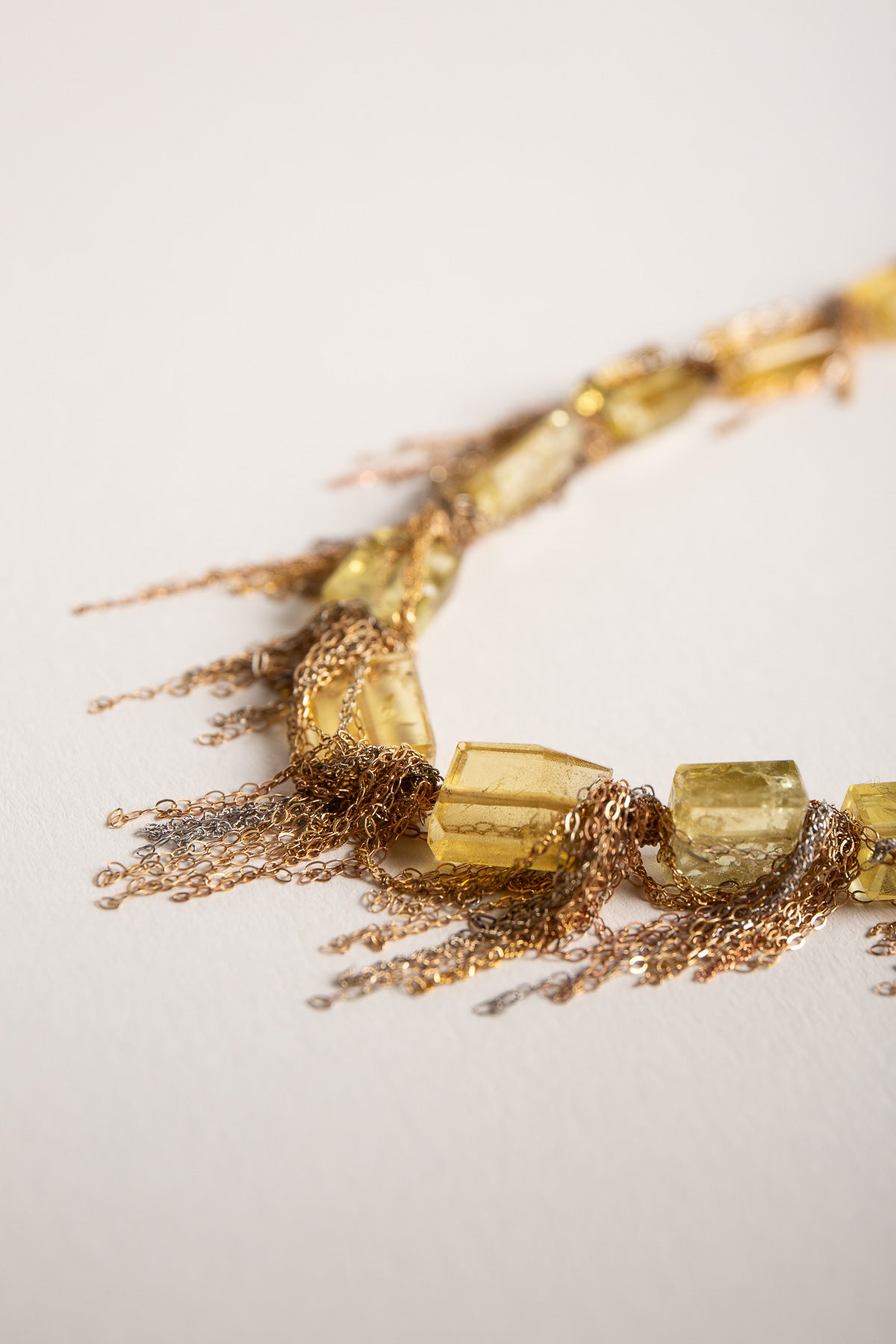 MARTIN BERNSTEIN | GOLD YELLOW BERYL NECKLACE