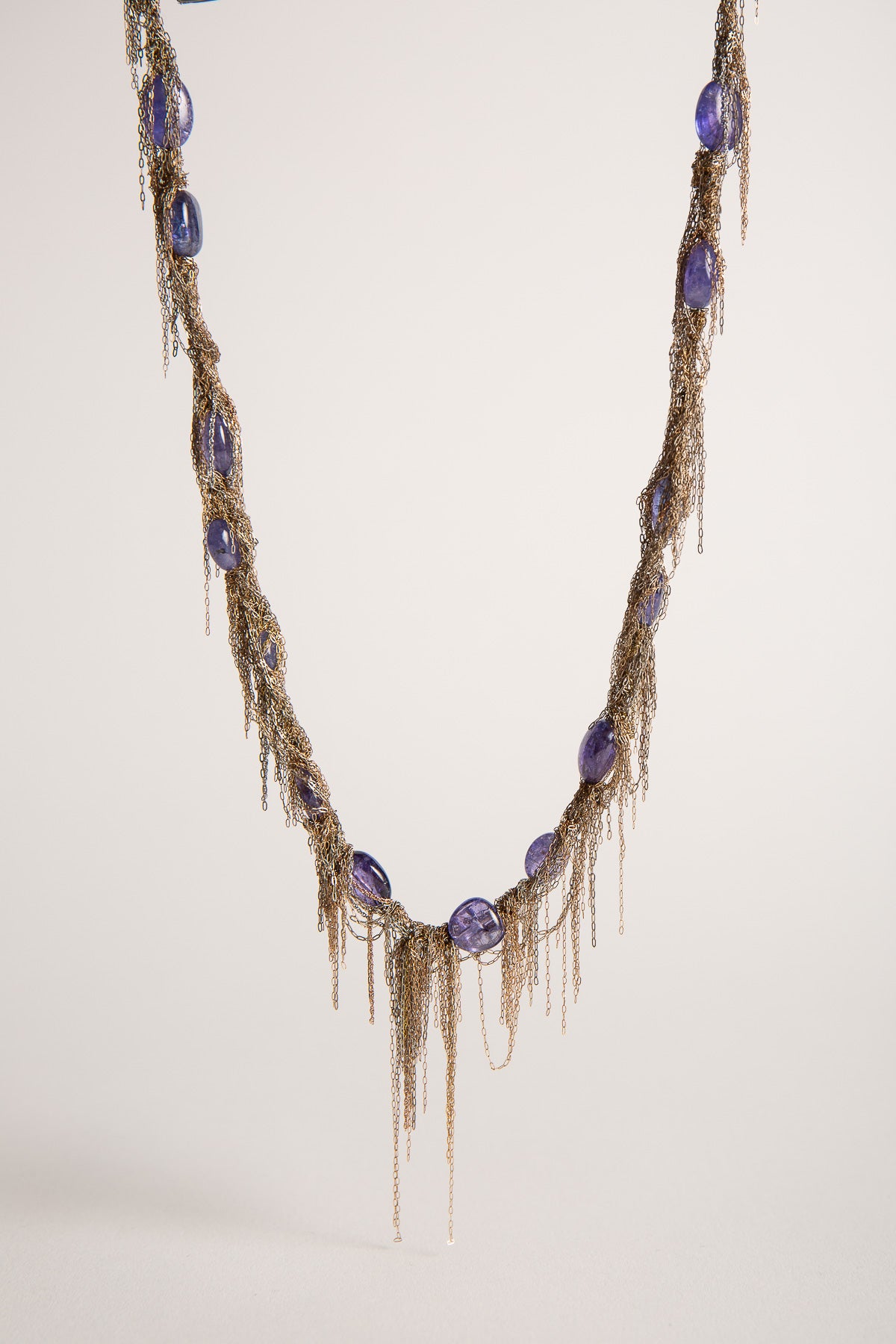 MARTIN BERNSTEIN | GOLD TANZANITE NECKLACE