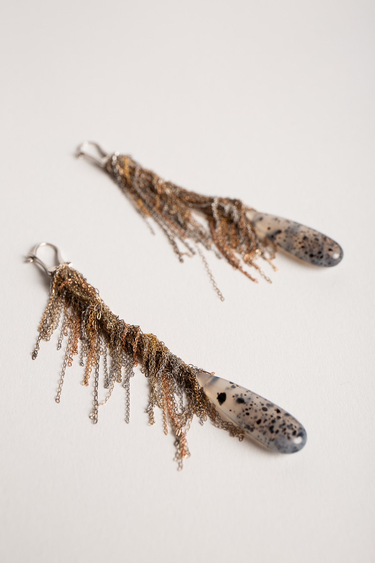 MARTIN BERNSTEIN | GOLD DIAMOND AGATE EARRINGS - MAXFIELD LA