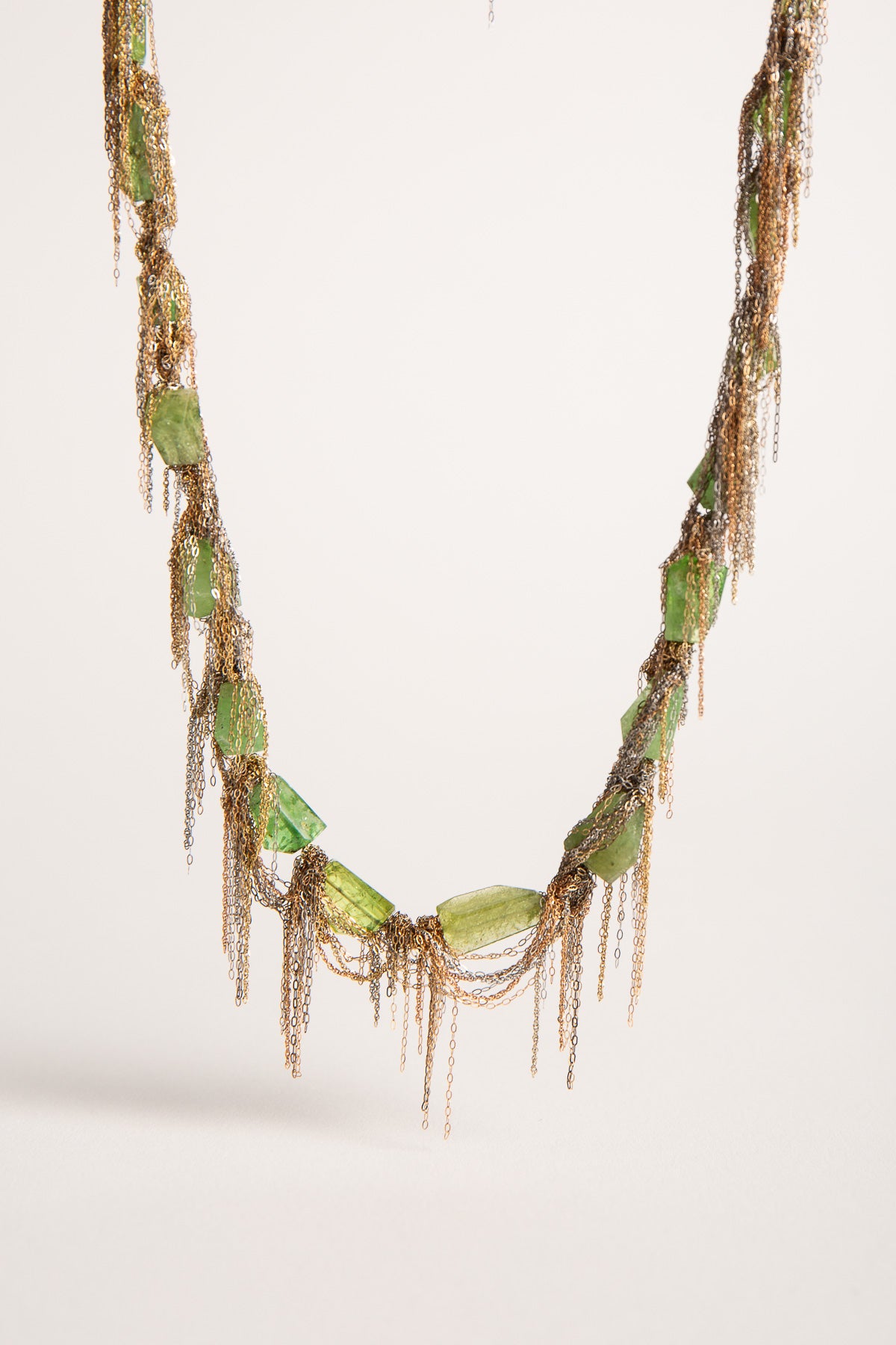 MARTIN BERNSTEIN | GOLD GREEN BERYL NECKLACE