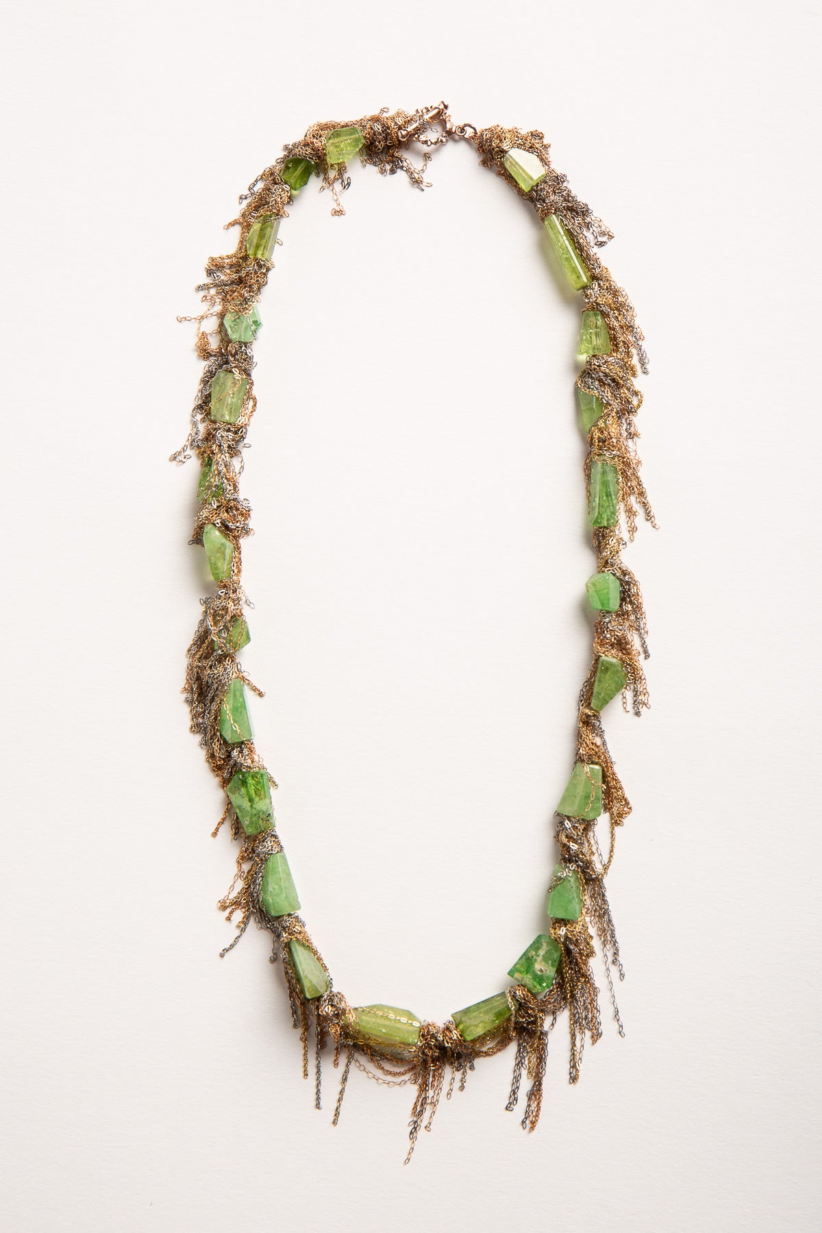 MARTIN BERNSTEIN | GOLD GREEN BERYL NECKLACE