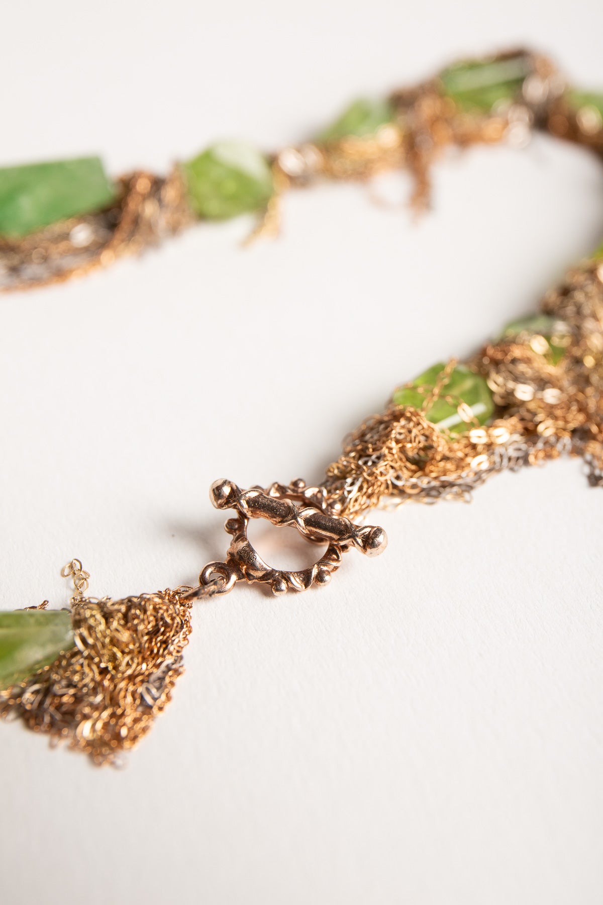 MARTIN BERNSTEIN | GOLD GREEN BERYL NECKLACE