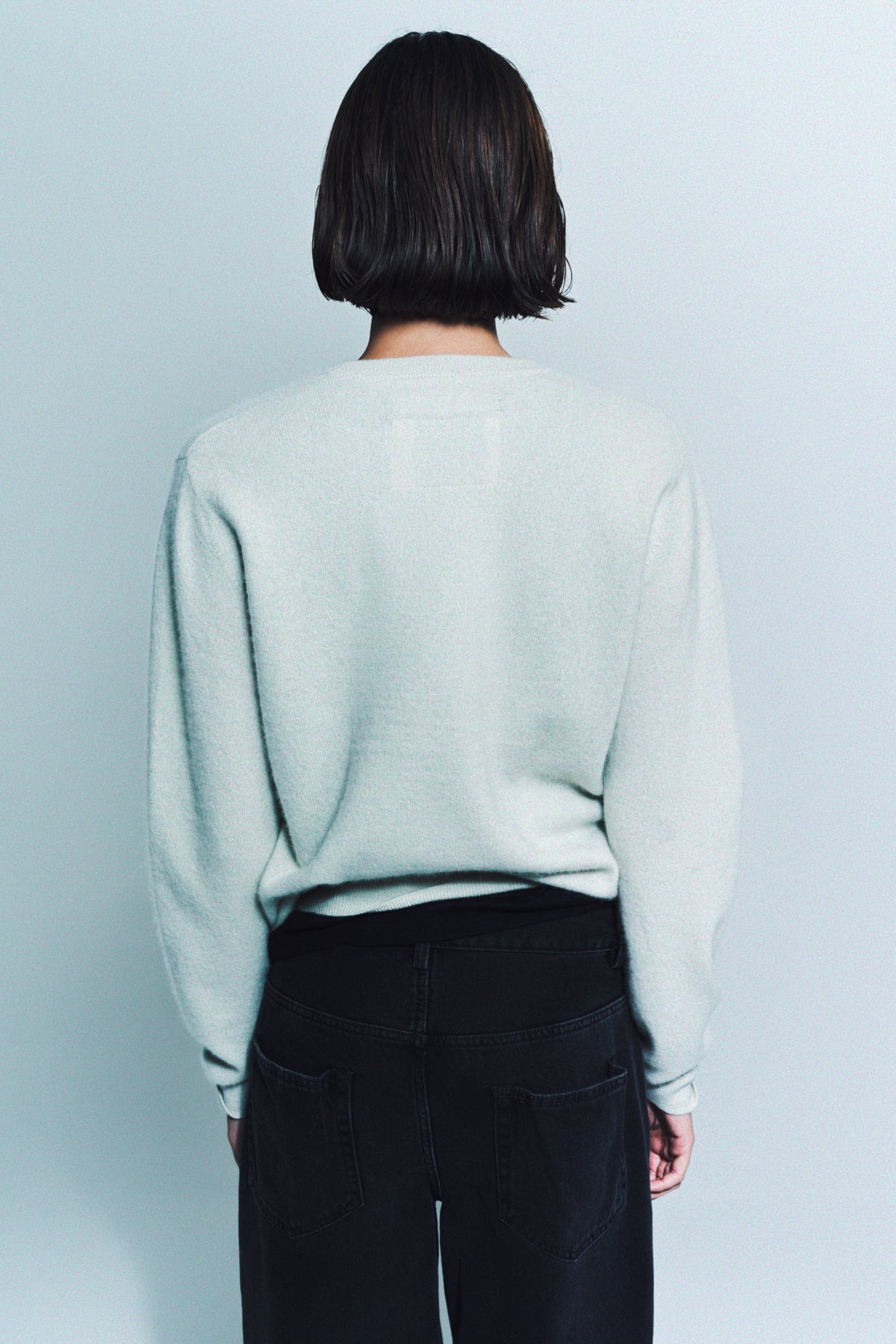 FRENCKENBERGER | MINI R-NECK SWEATER - MAXFIELD LA