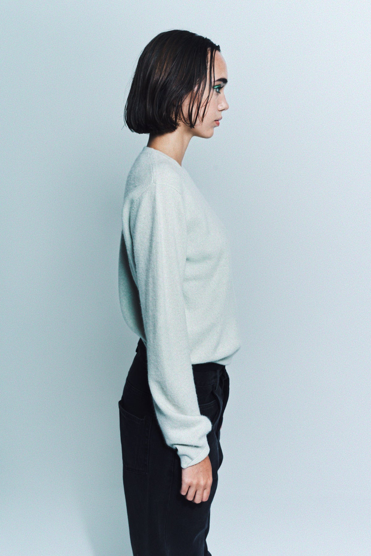 FRENCKENBERGER | MINI R-NECK SWEATER - MAXFIELD LA