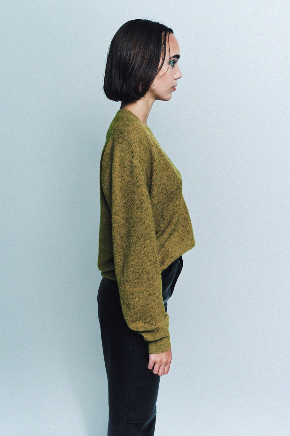 FRENCKENBERGER | MINI DEEP V SWEATER - MAXFIELD LA