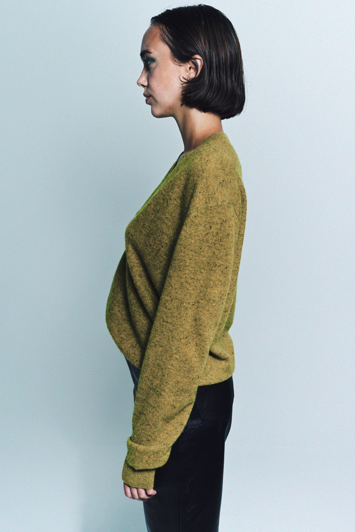 FRENCKENBERGER | MINI DEEP V SWEATER - MAXFIELD LA