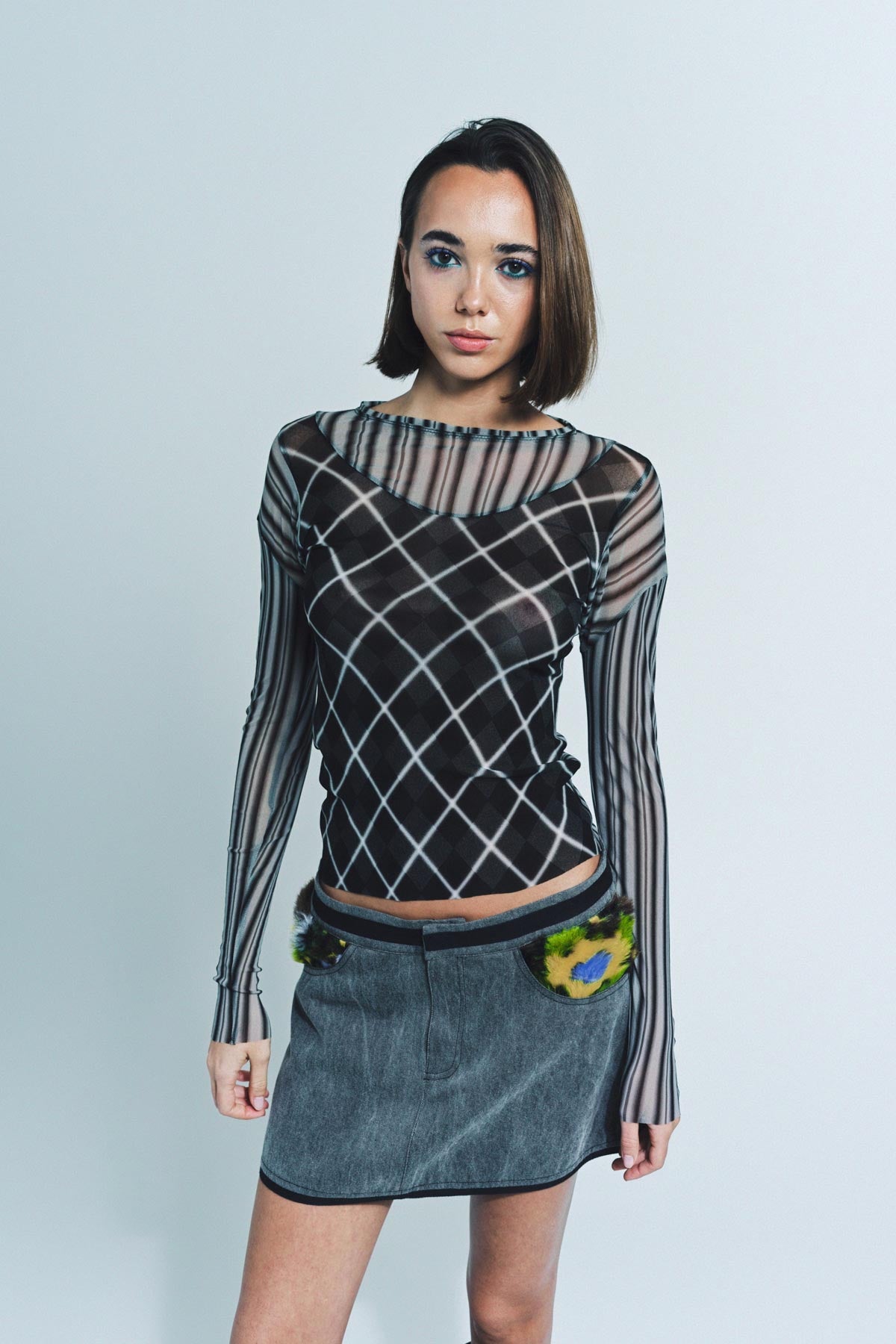 PAULA CANOVAS DEL VAS | FAUX FUR MINI SKIRT - MAXFIELD LA