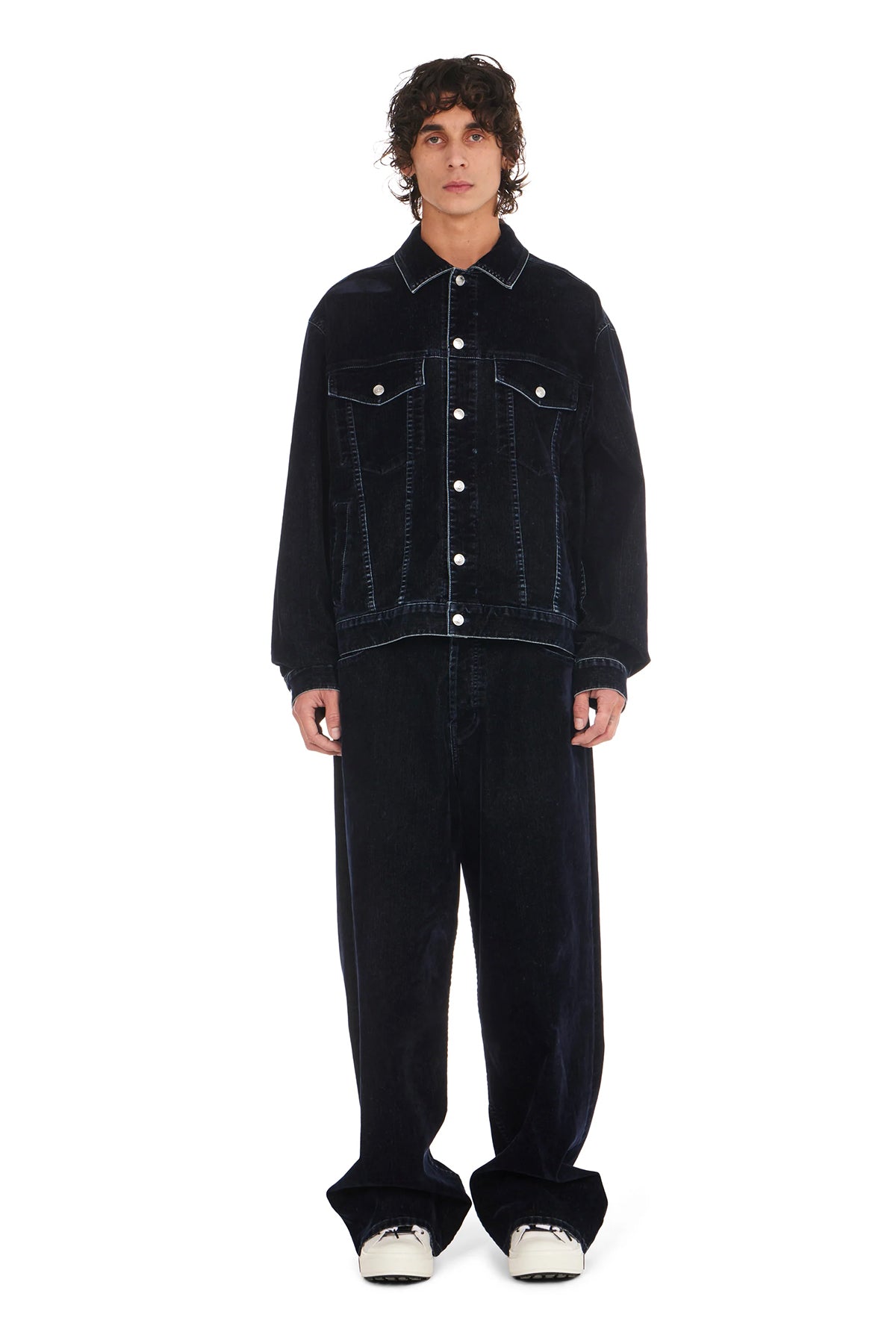 NAHMIAS | MOLESKIN WIDE JEANS - MAXFIELD LA