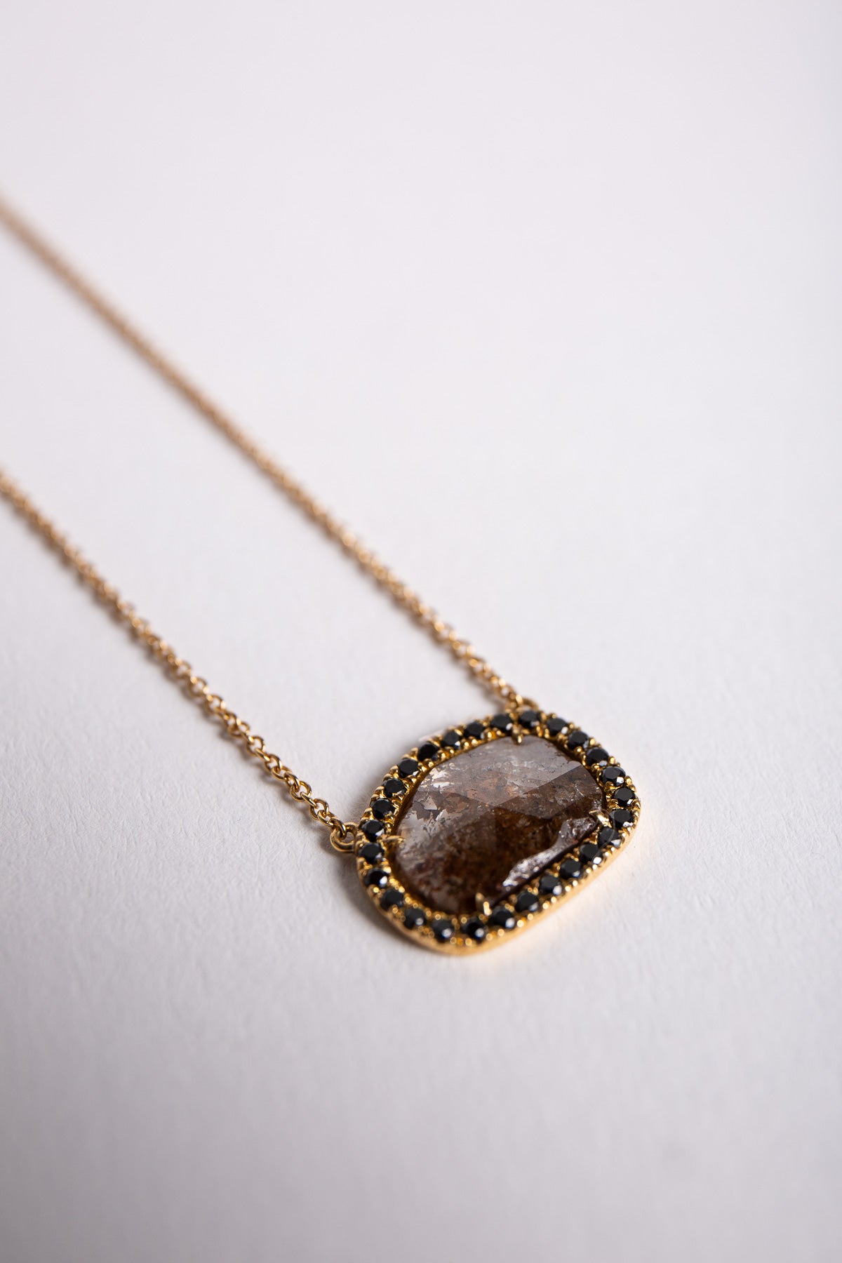 JOANNE FISKE | BLACK DIAMOND SLICE NECKLACE