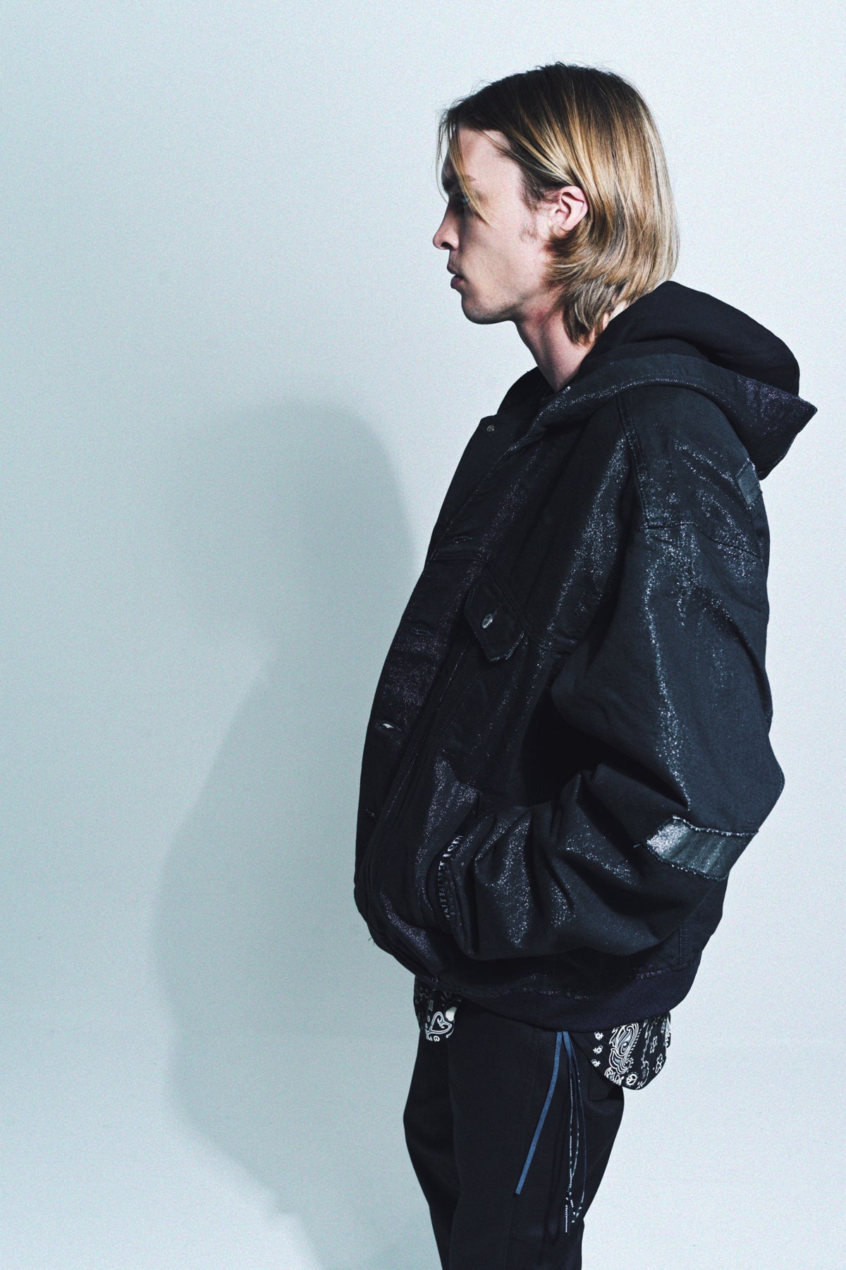 MASTERMIND | HOODED PATCHWORK DENIM JACKET - MAXFIELD LA